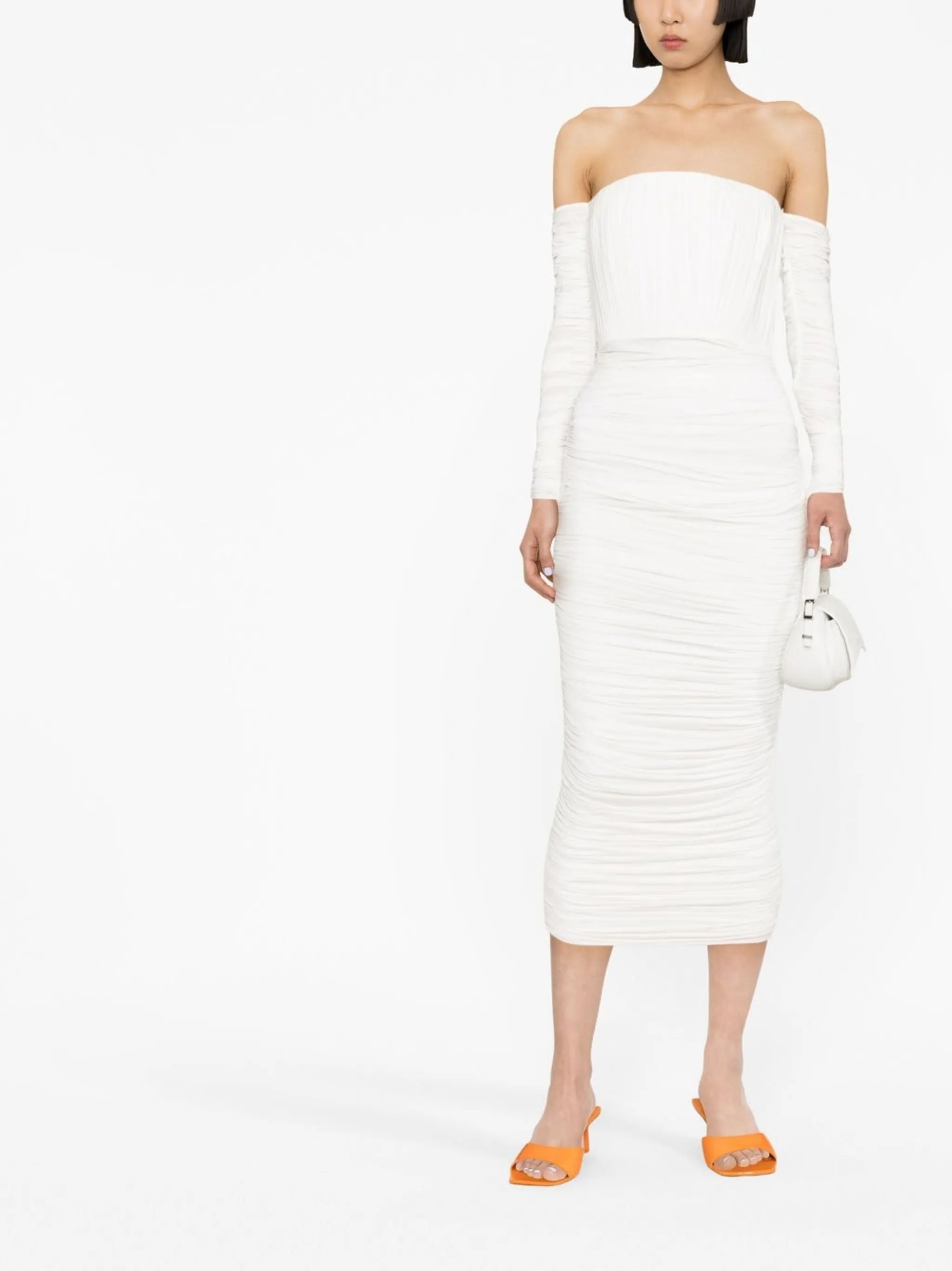 Sterling off-shoulder ruched dress