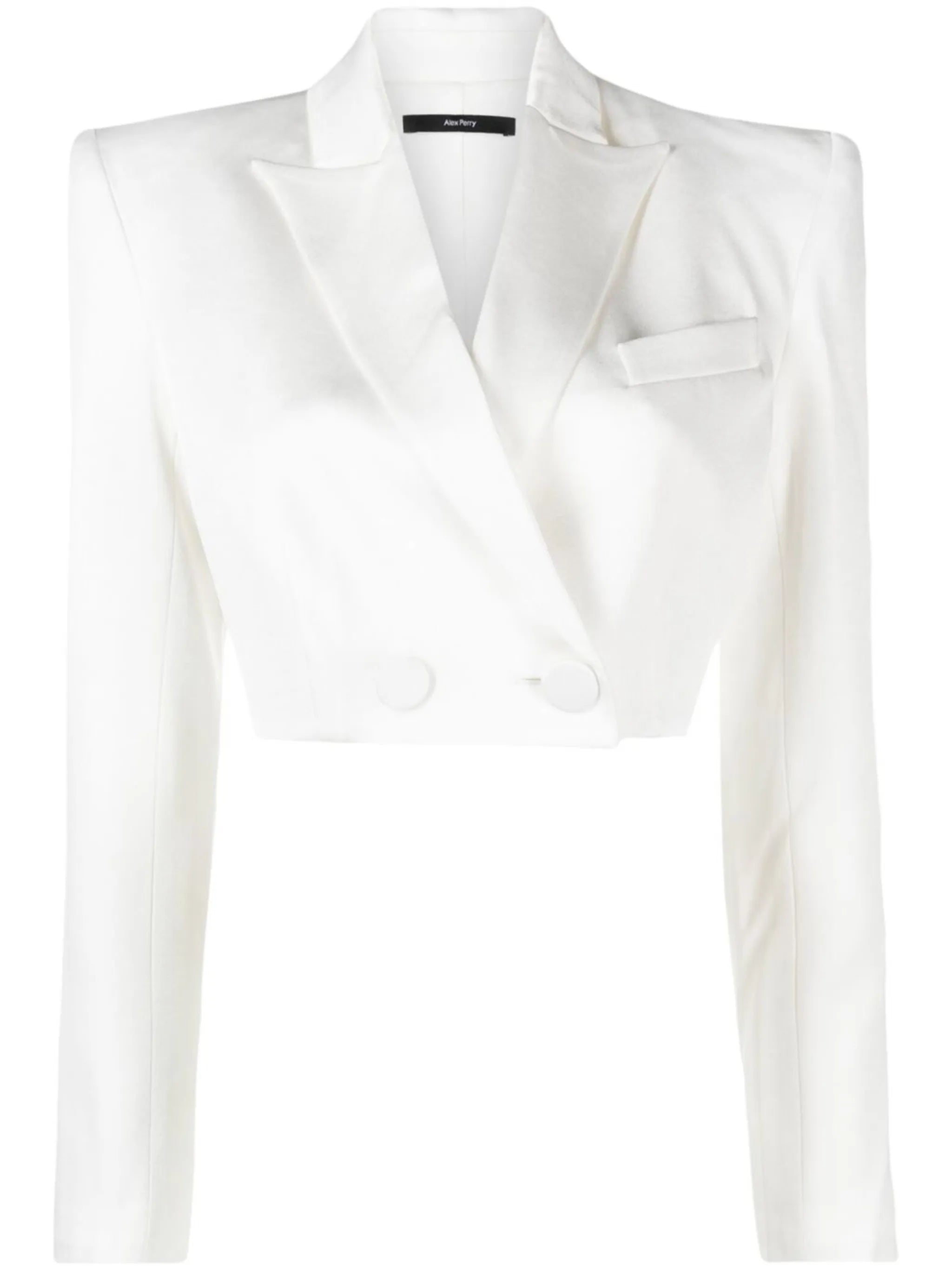 cropped single-breasted blazer