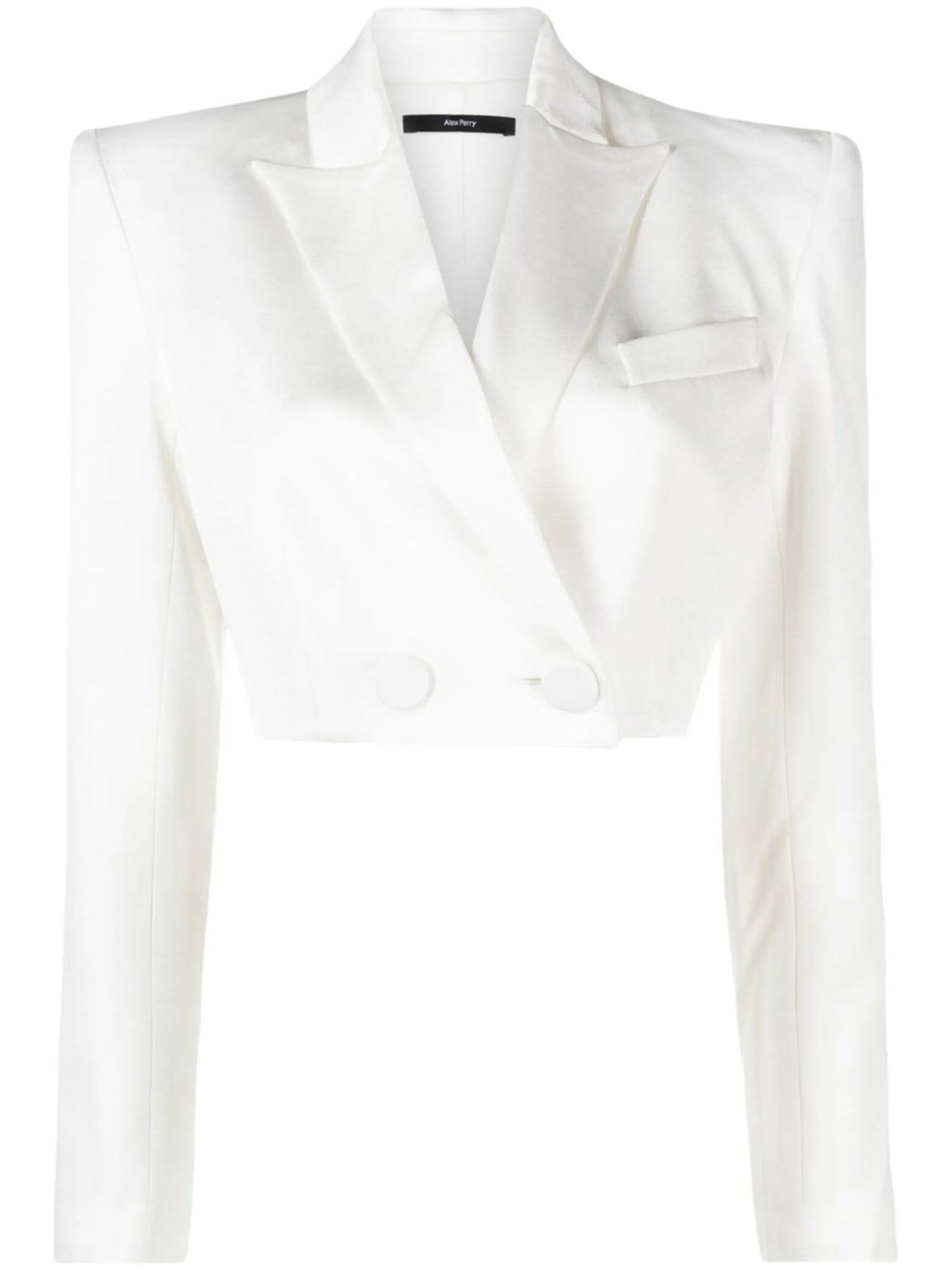 cropped single-breasted blazer