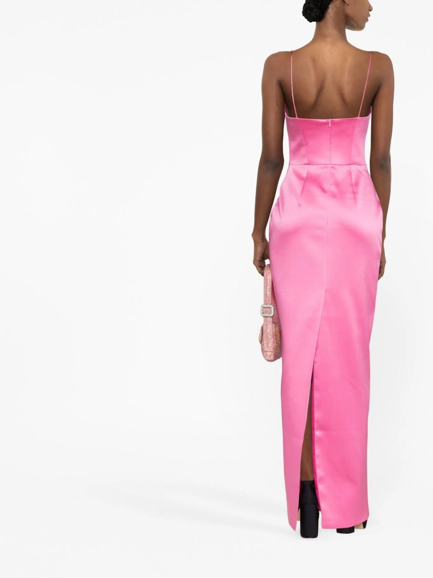 sweetheart-neck sleeveless dress