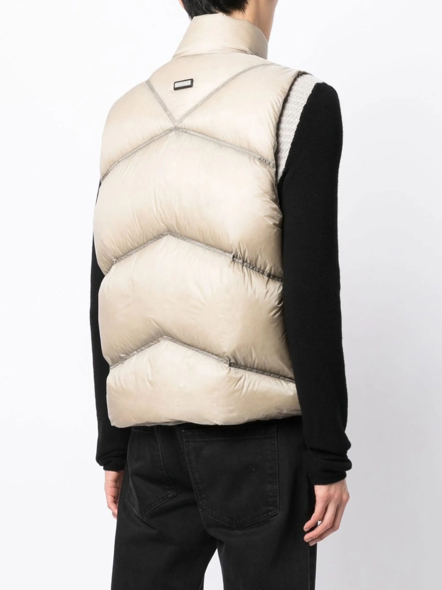 quilted feather-down gilet