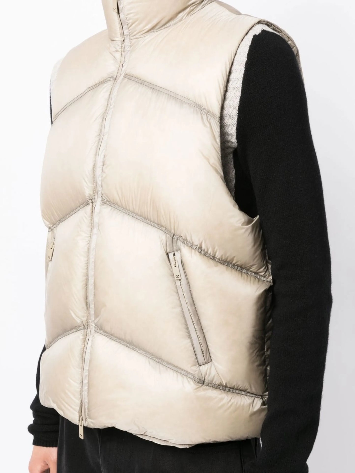 quilted feather-down gilet