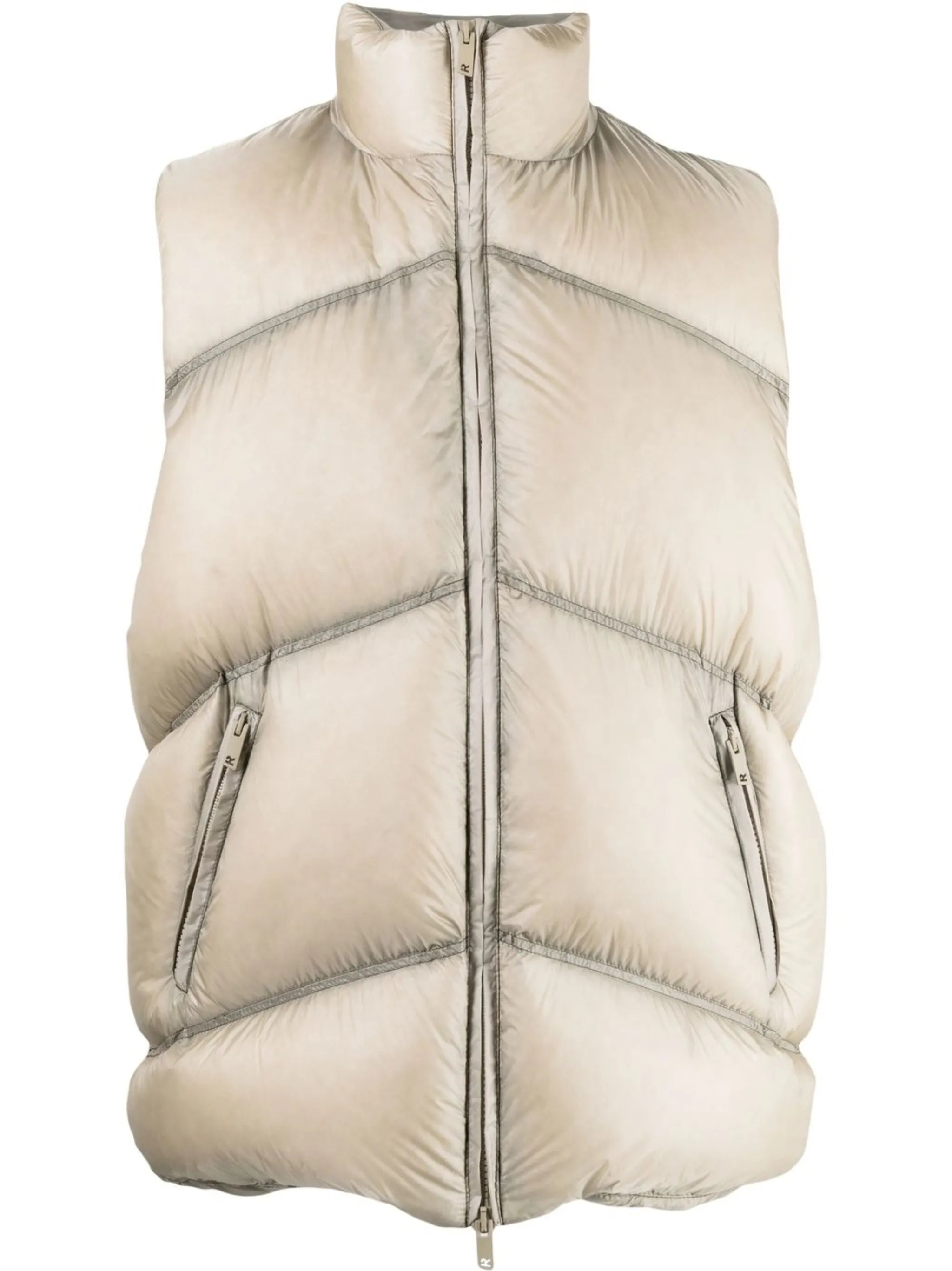 quilted feather-down gilet