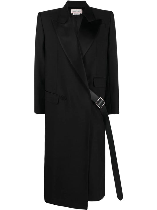 belted double-breasted coat