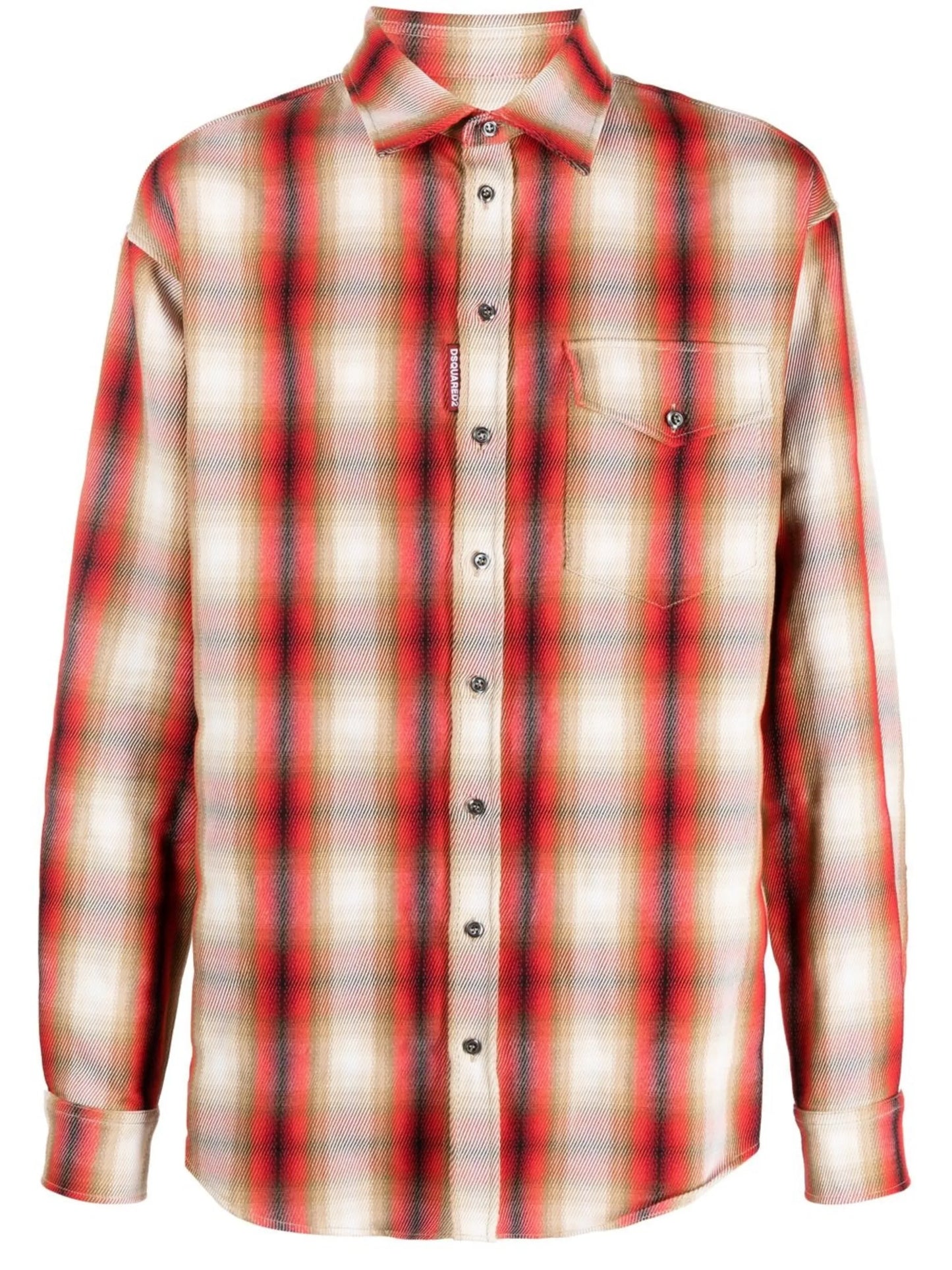 checked long-sleeve shirt