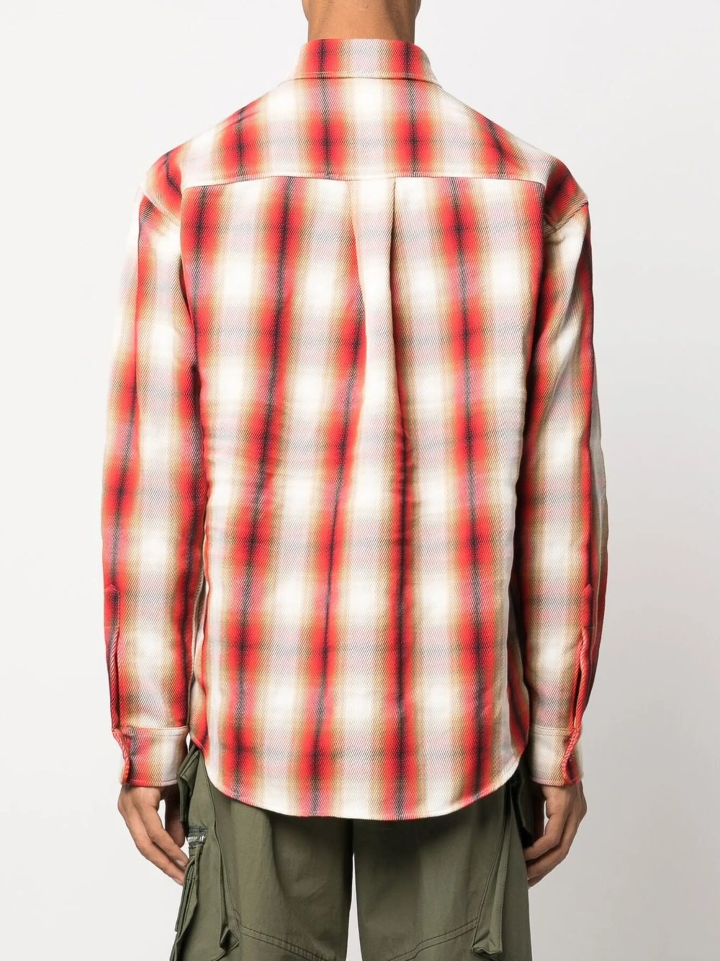 checked long-sleeve shirt