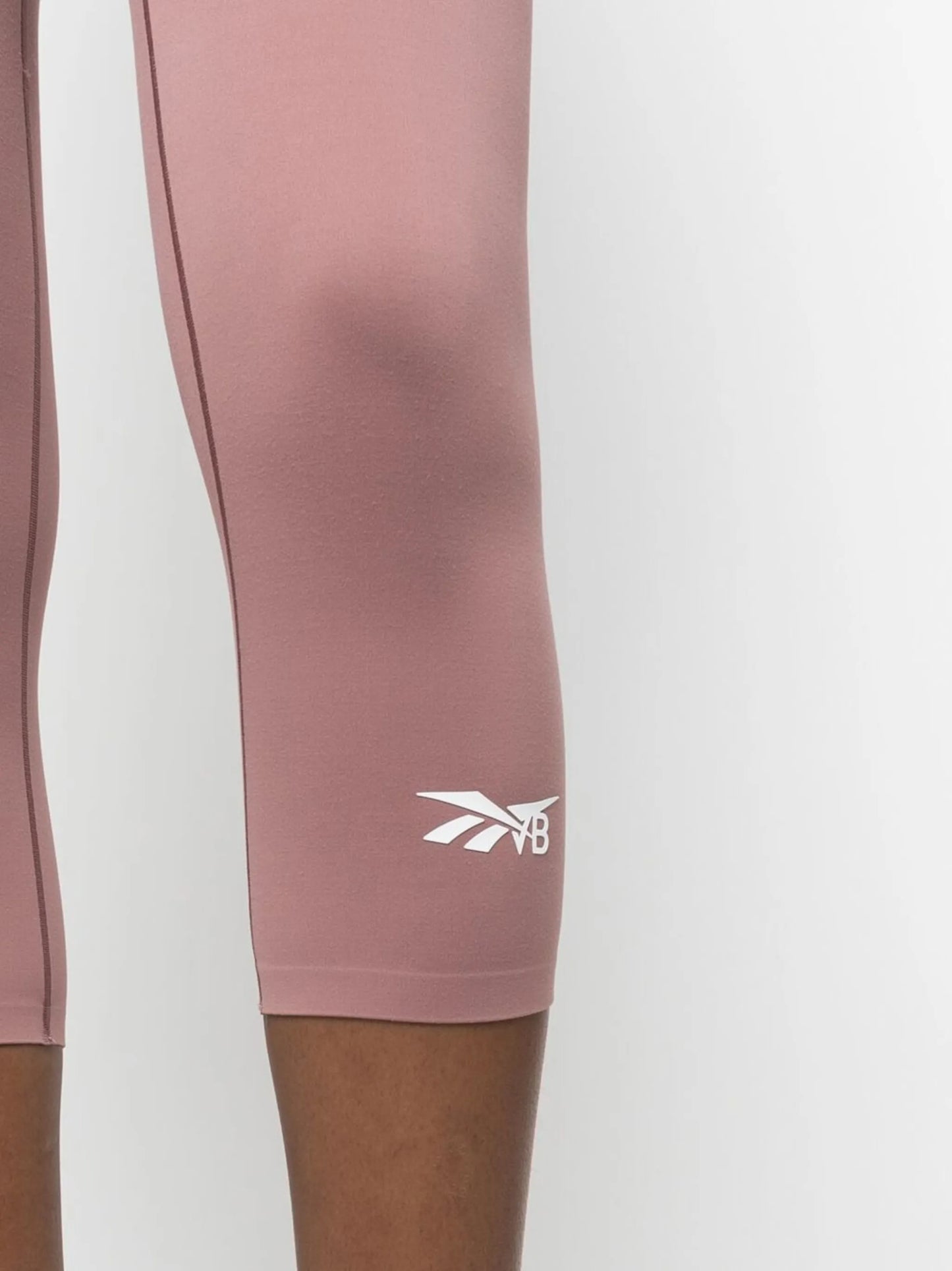 cropped rear logo-print leggings
