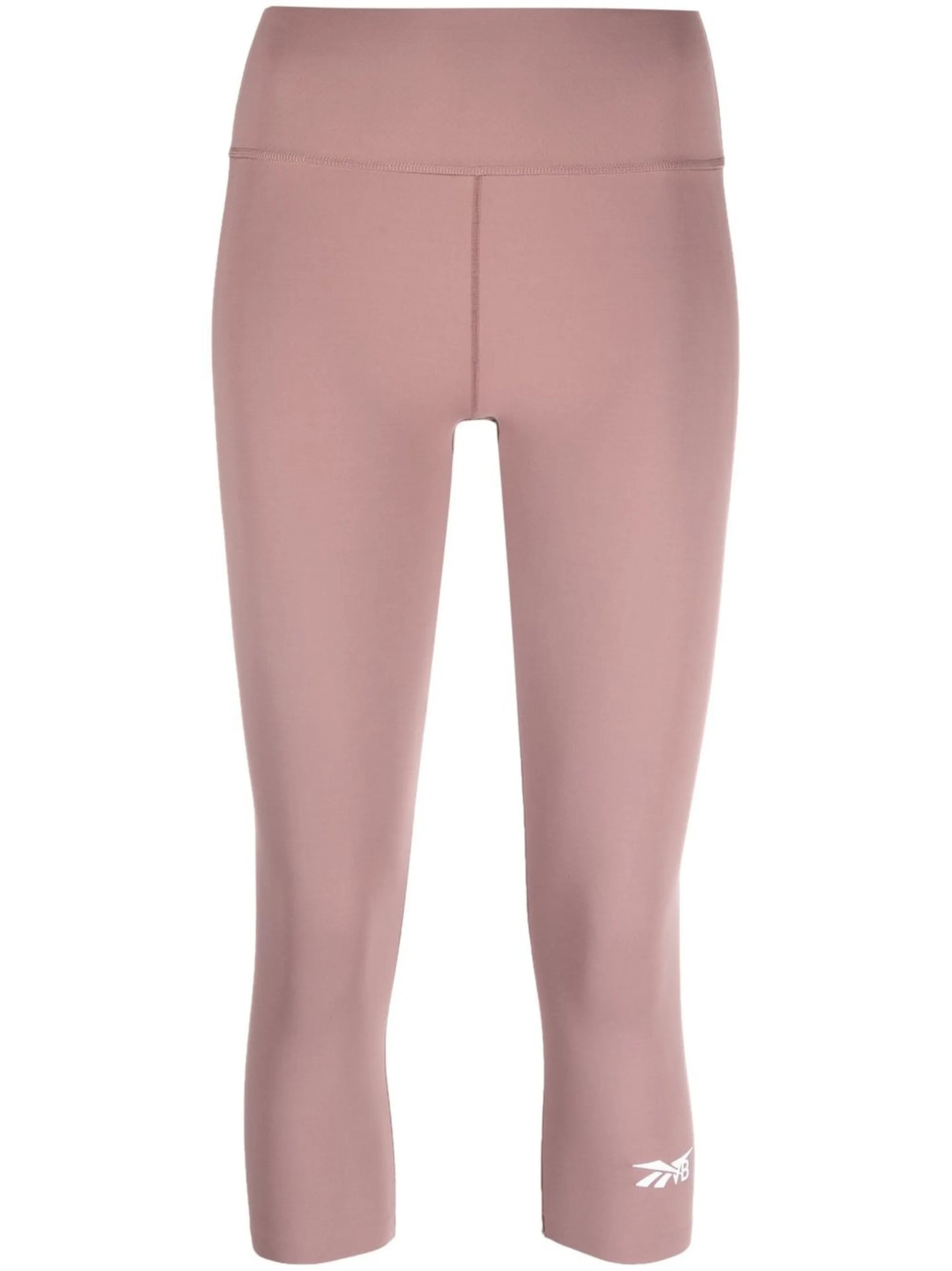cropped rear logo-print leggings