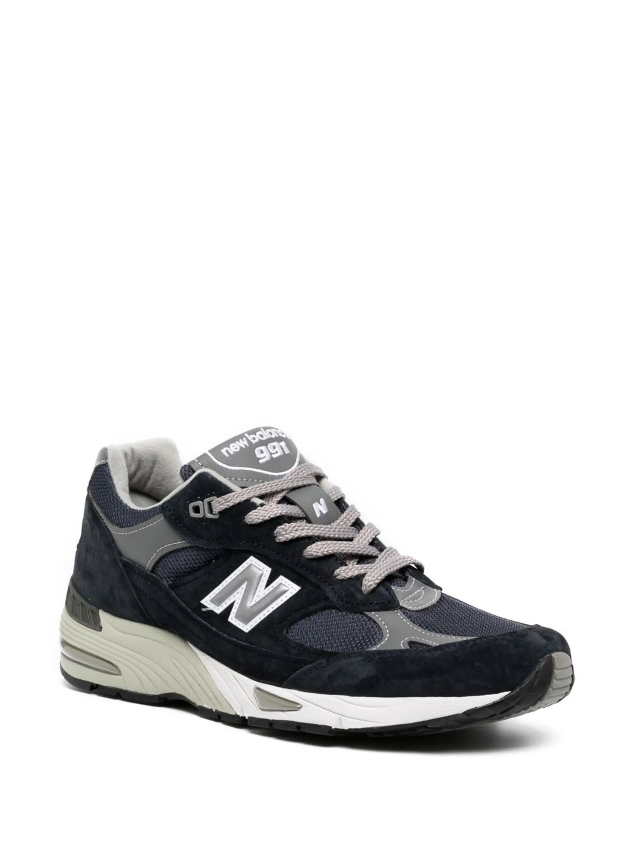 logo-patch lace-up sneakers