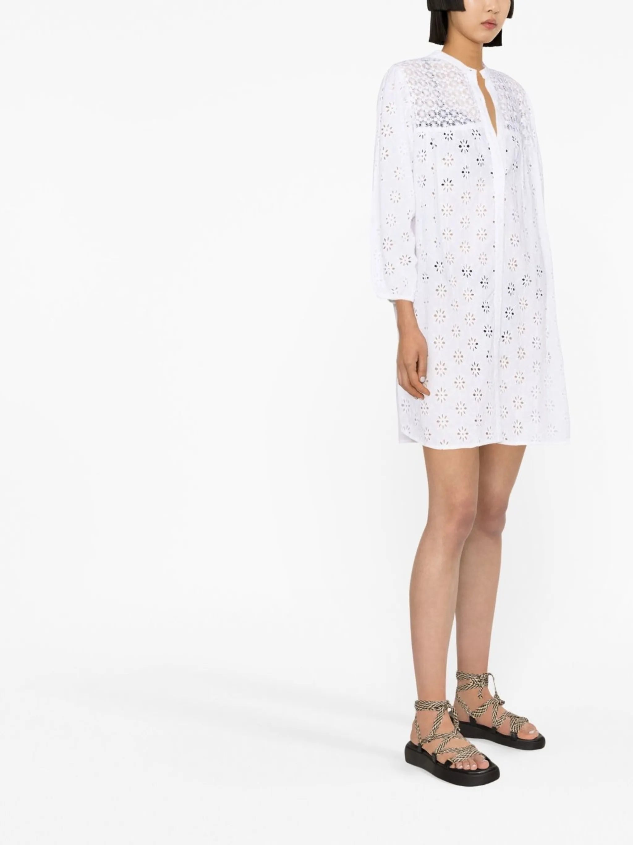 Barrie broderie anglaise cotton dress