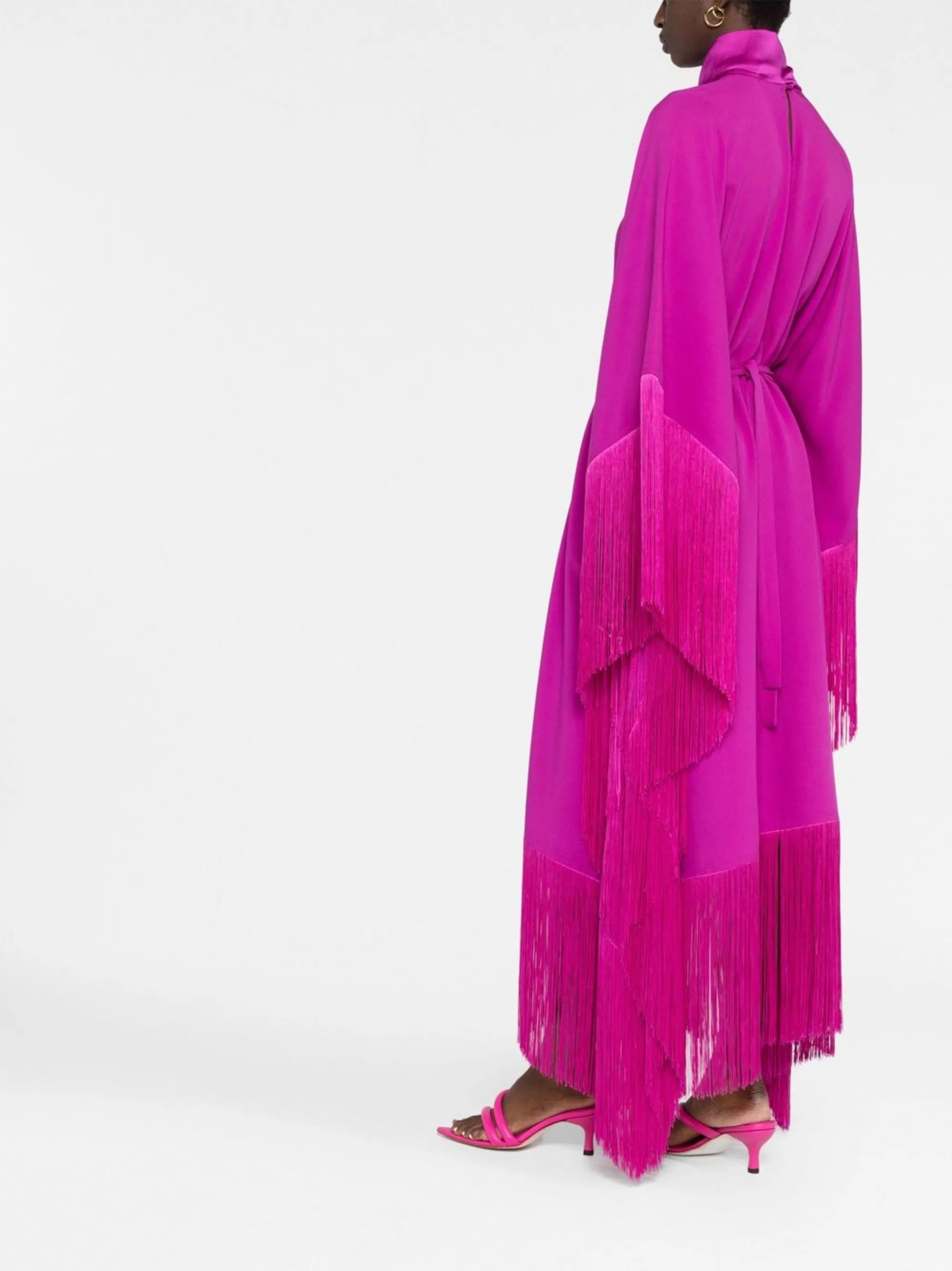 Mrs Ross fringed kaftan dress