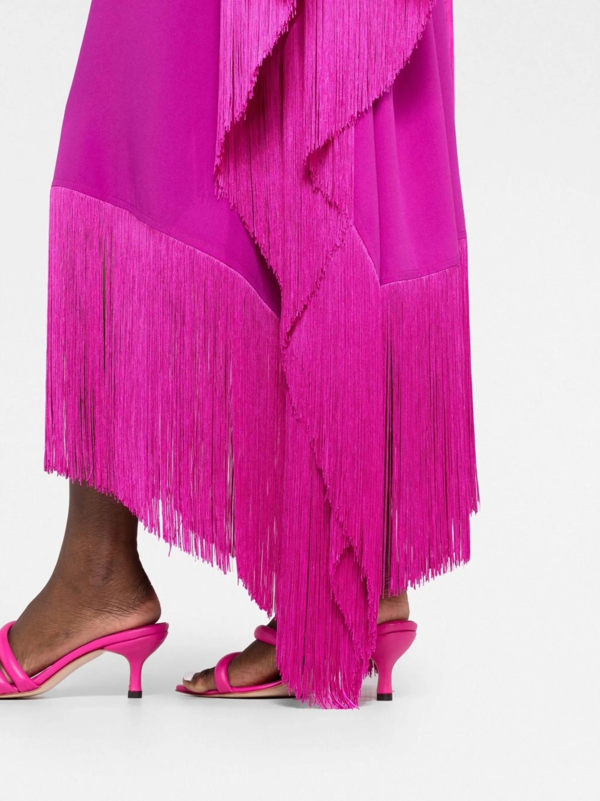 Mrs Ross fringed kaftan dress