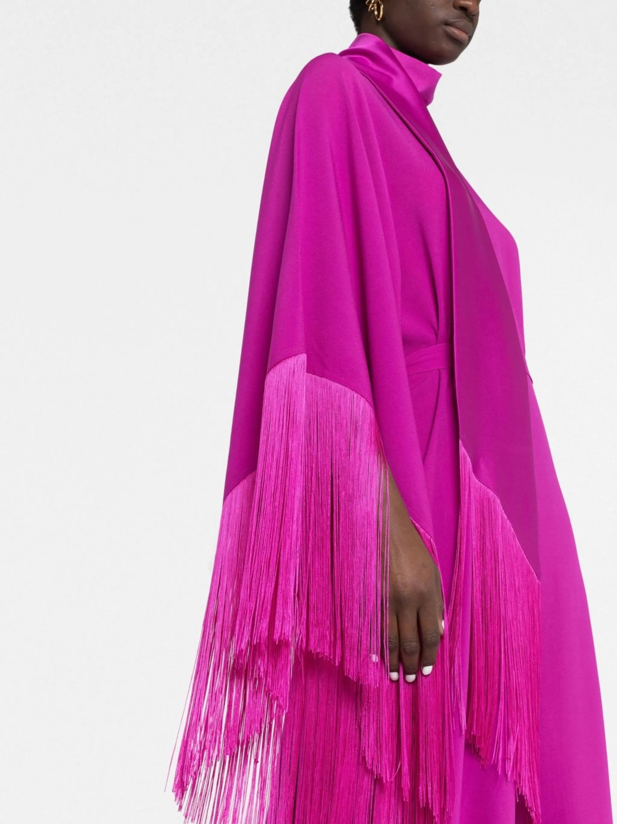 Mrs Ross fringed kaftan dress