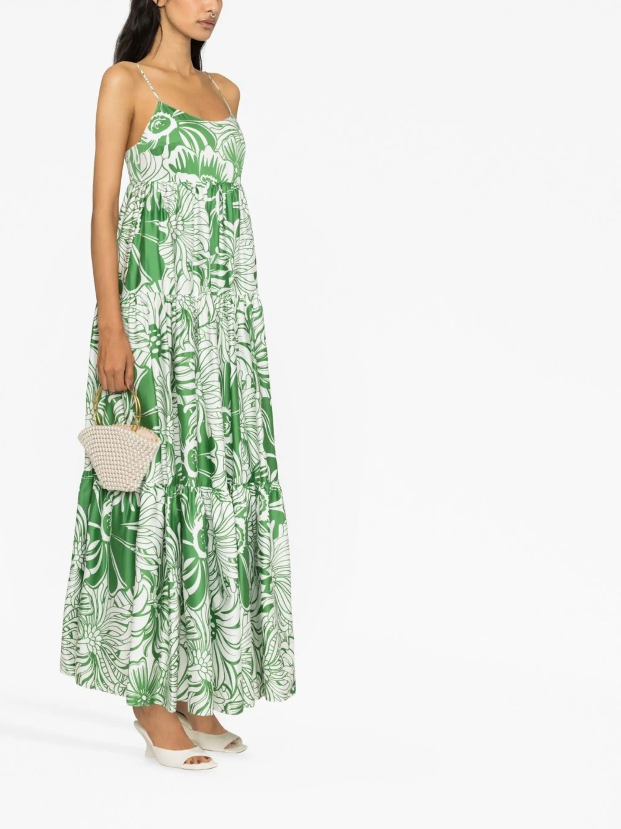 floral-print maxi dress