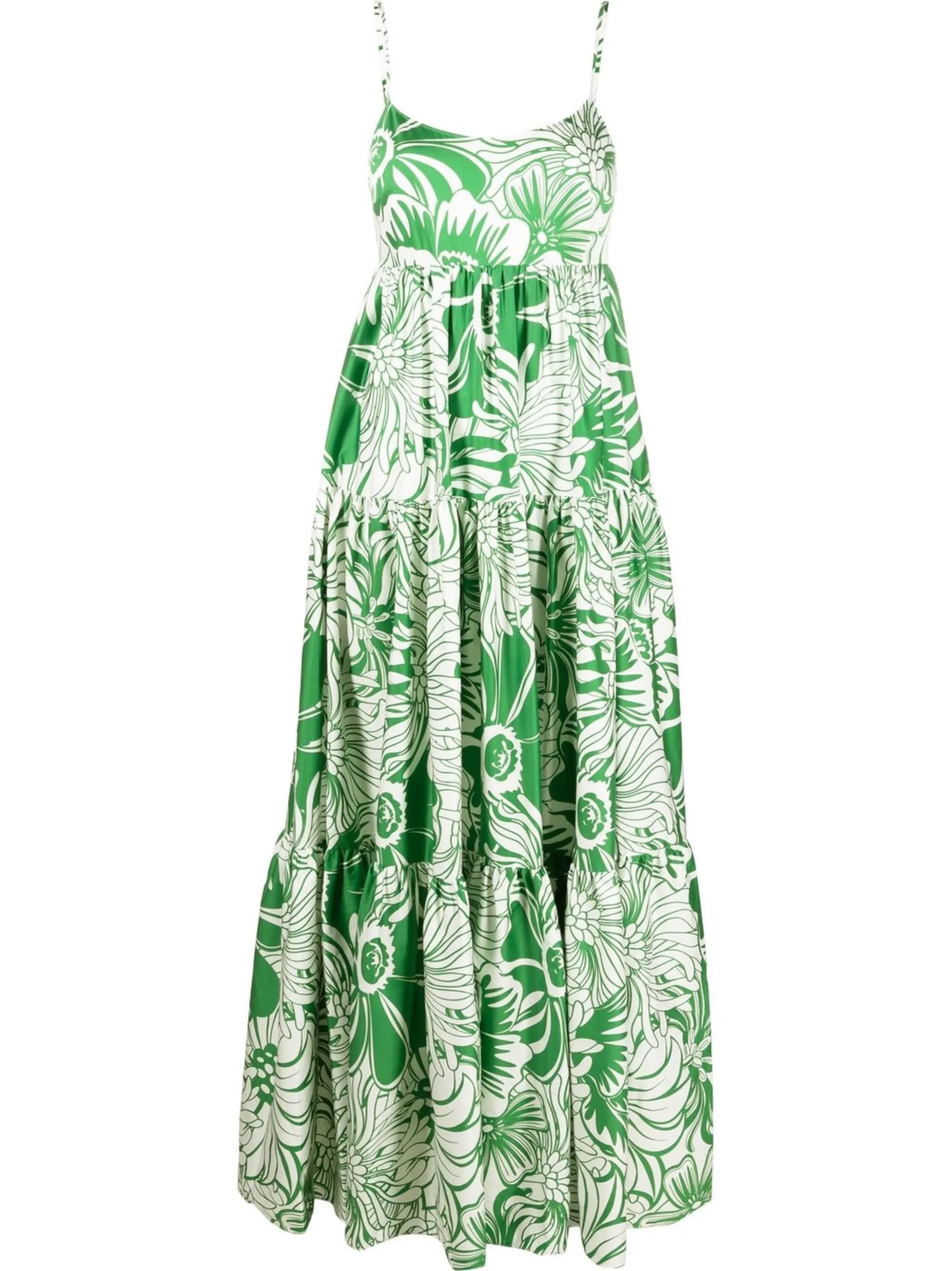 floral-print maxi dress