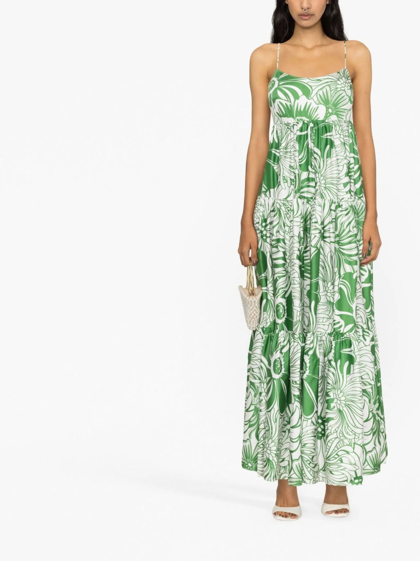 floral-print maxi dress