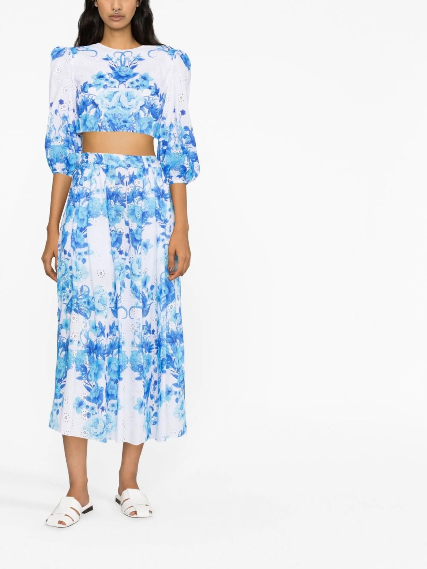 Rhea floral-print skirt