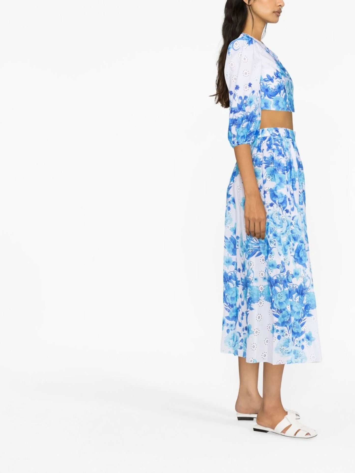 Rhea floral-print skirt