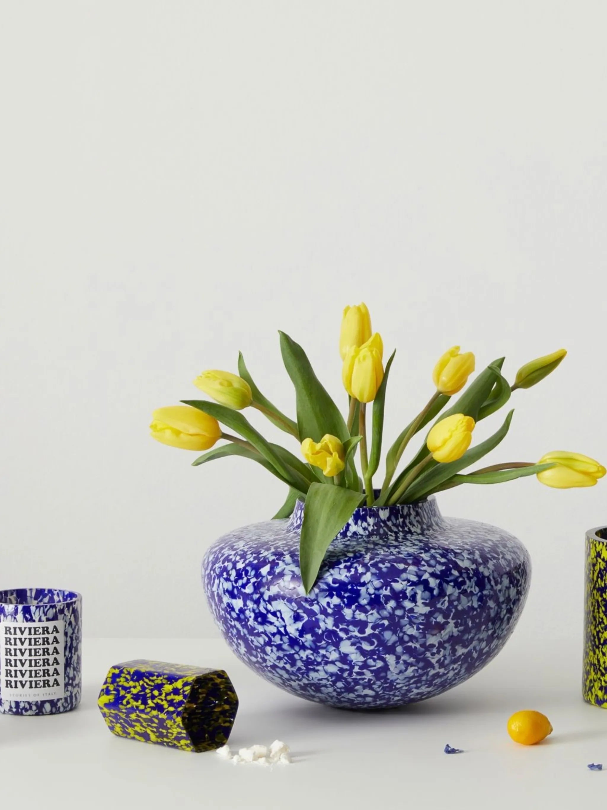 Macchia Murano glass vase