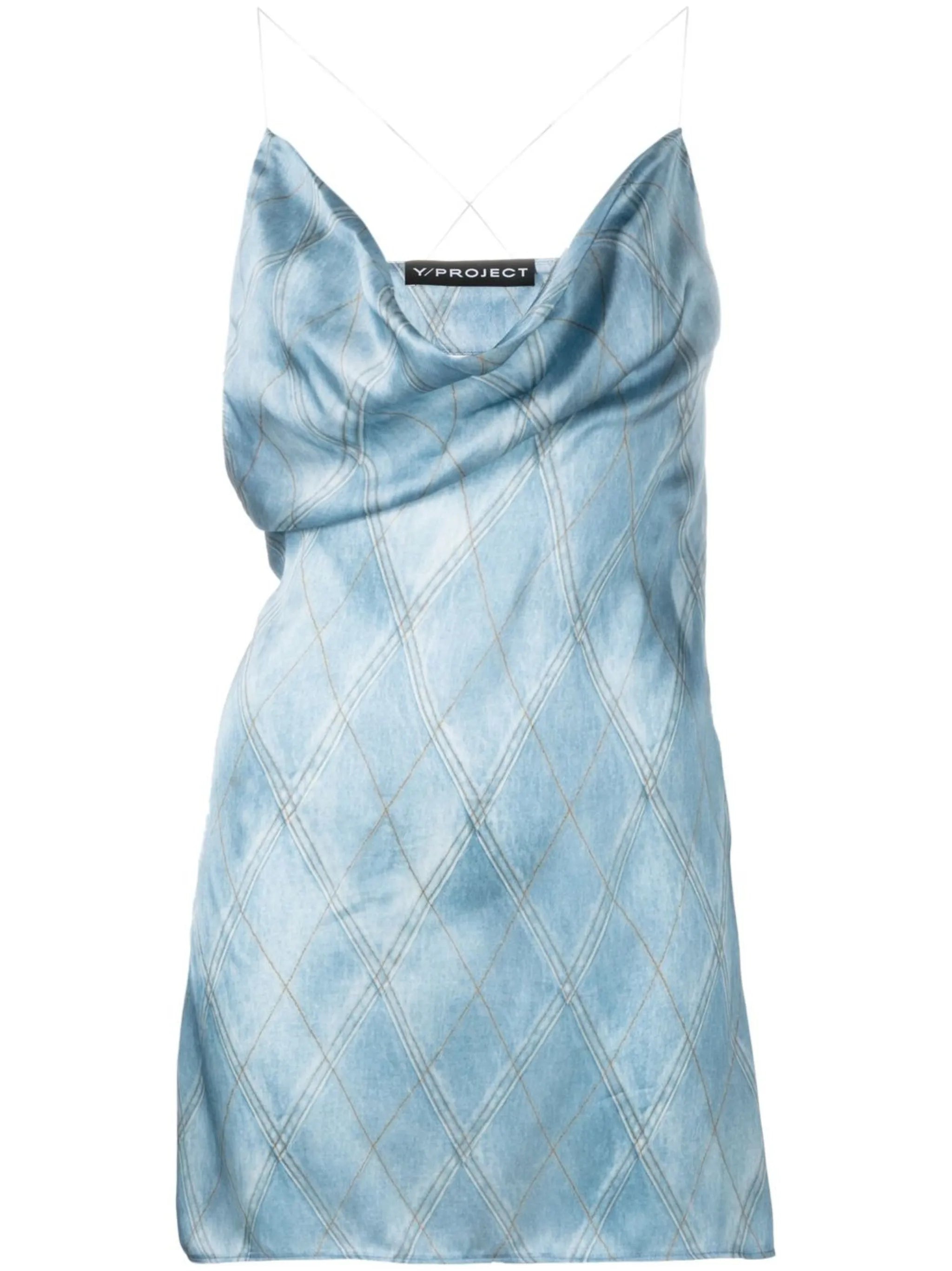 draped slip dress