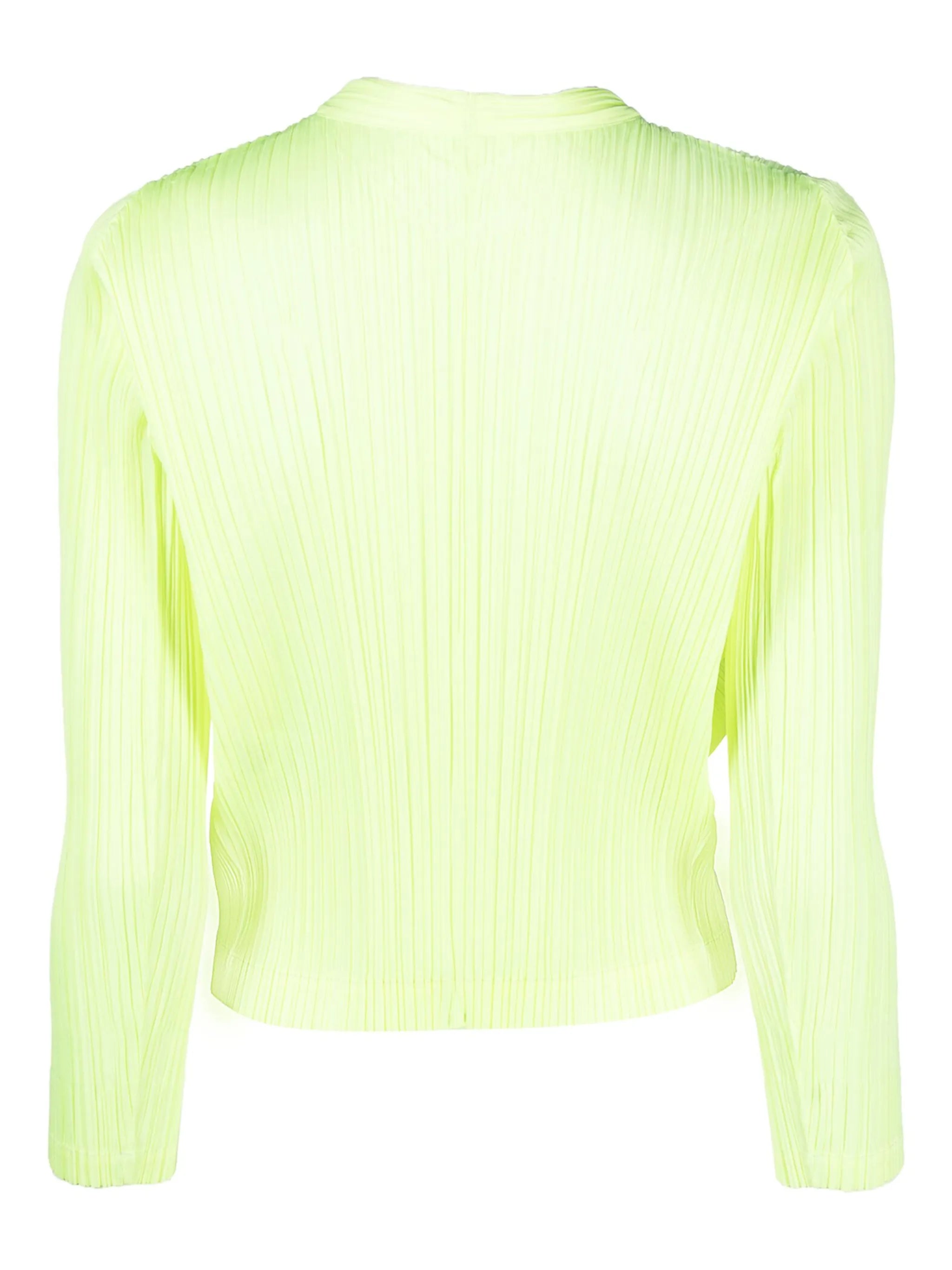 Monthly Colors: March plissé cardigan