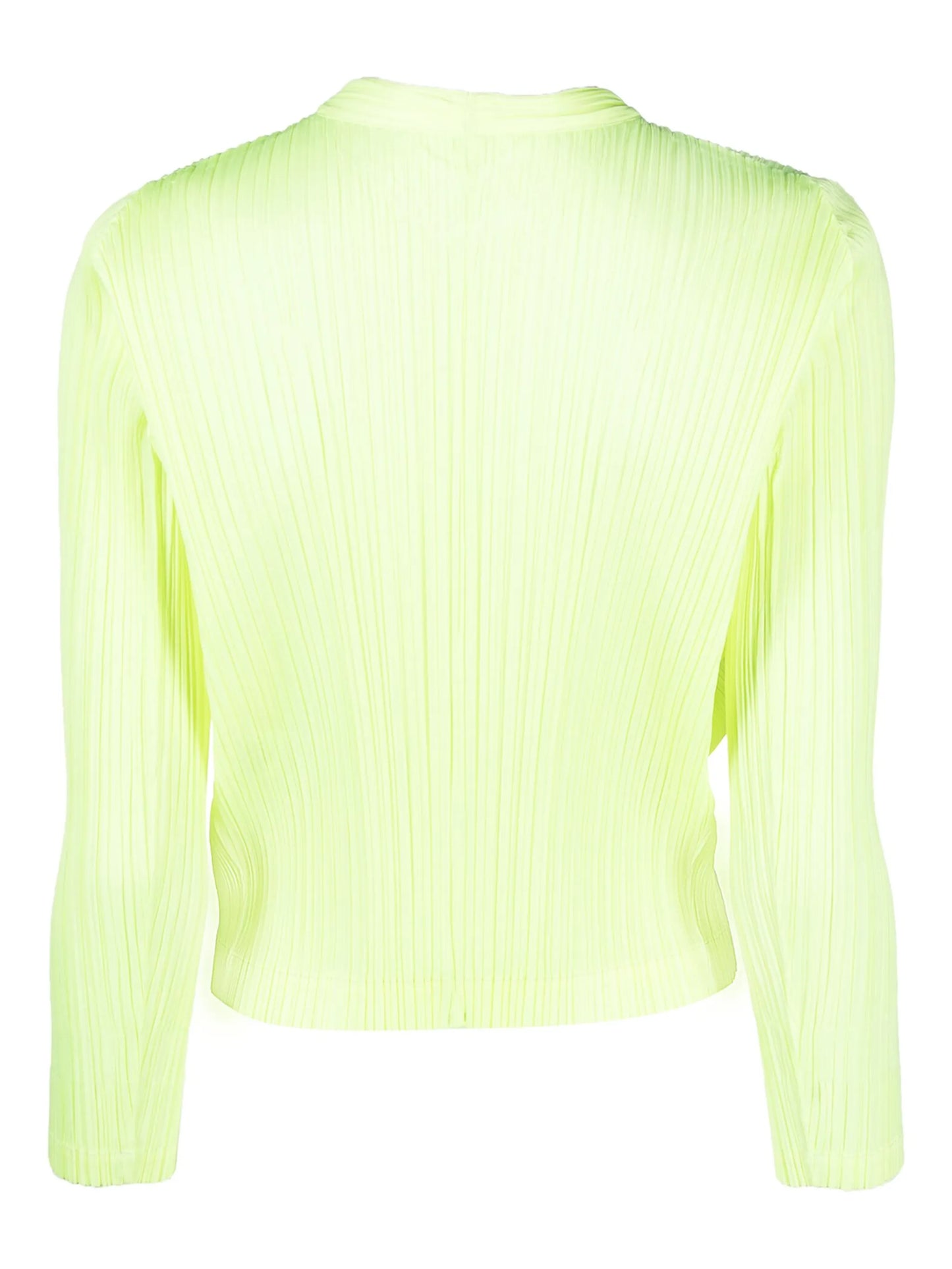 Monthly Colors: March plissé cardigan