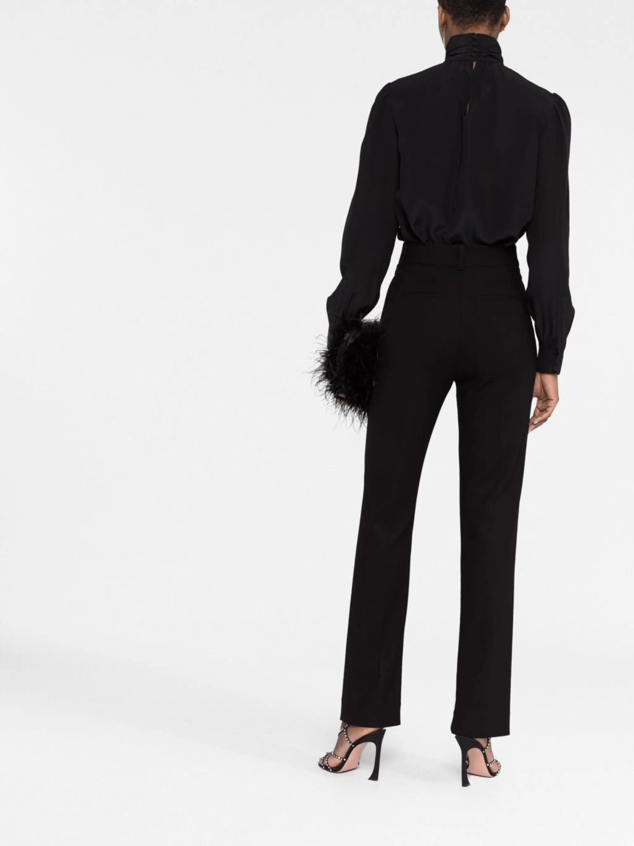 Emile high-waisted flared trousers