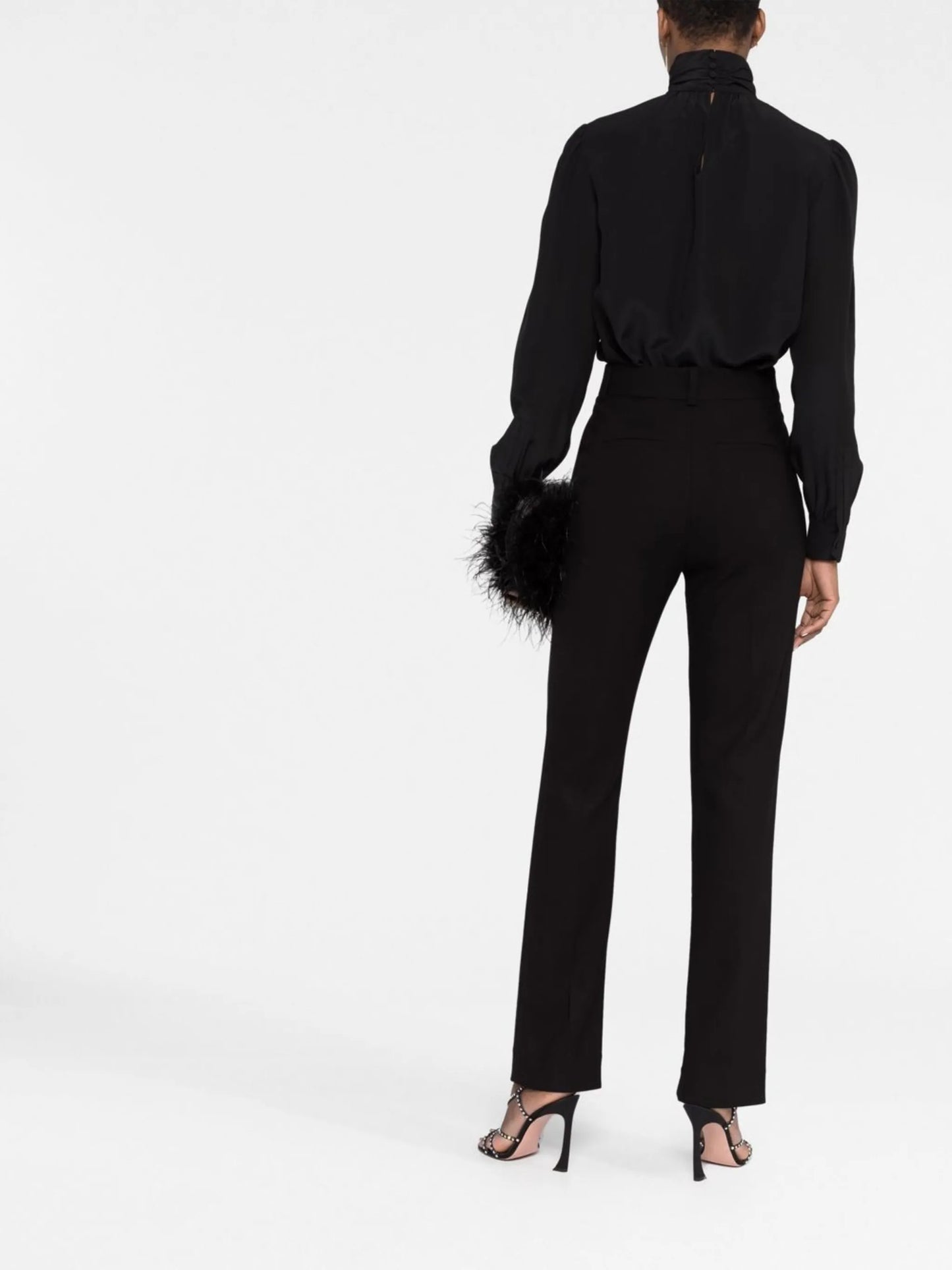 Emile high-waisted flared trousers
