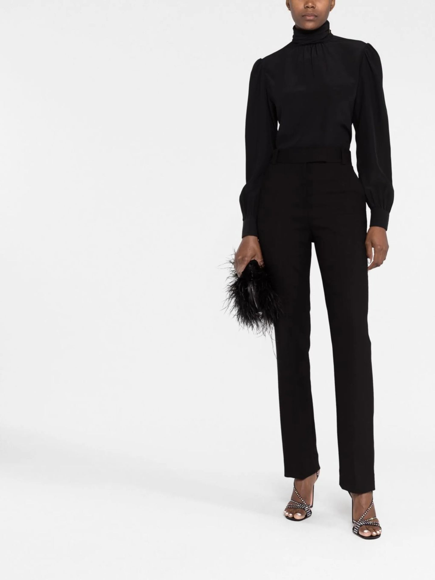 Emile high-waisted flared trousers