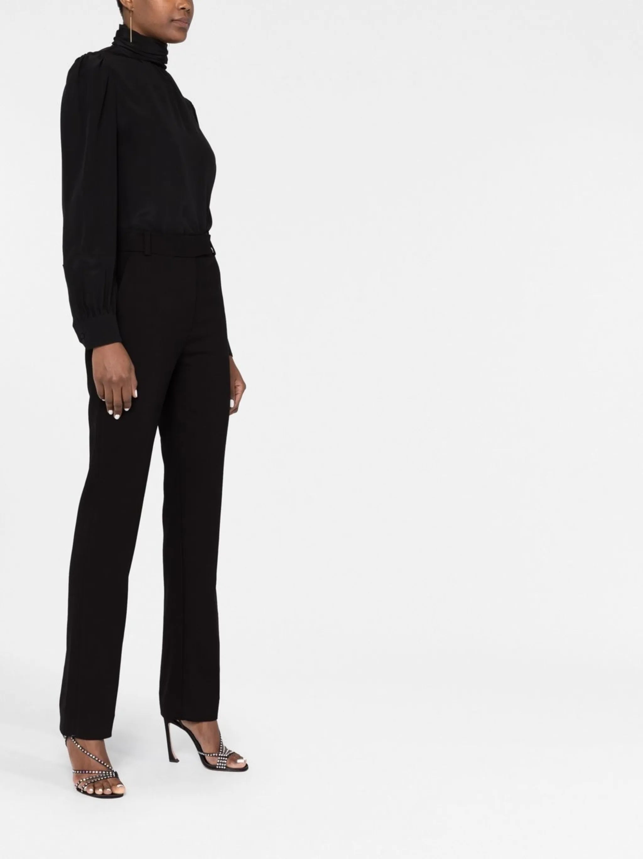 Emile high-waisted flared trousers