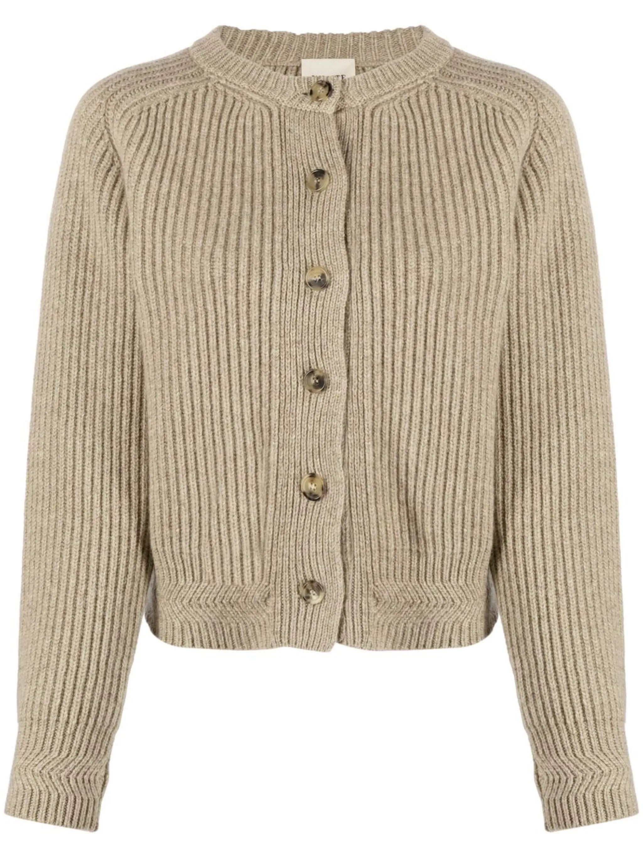 Michaela buttoned-up cashmere cardigan
