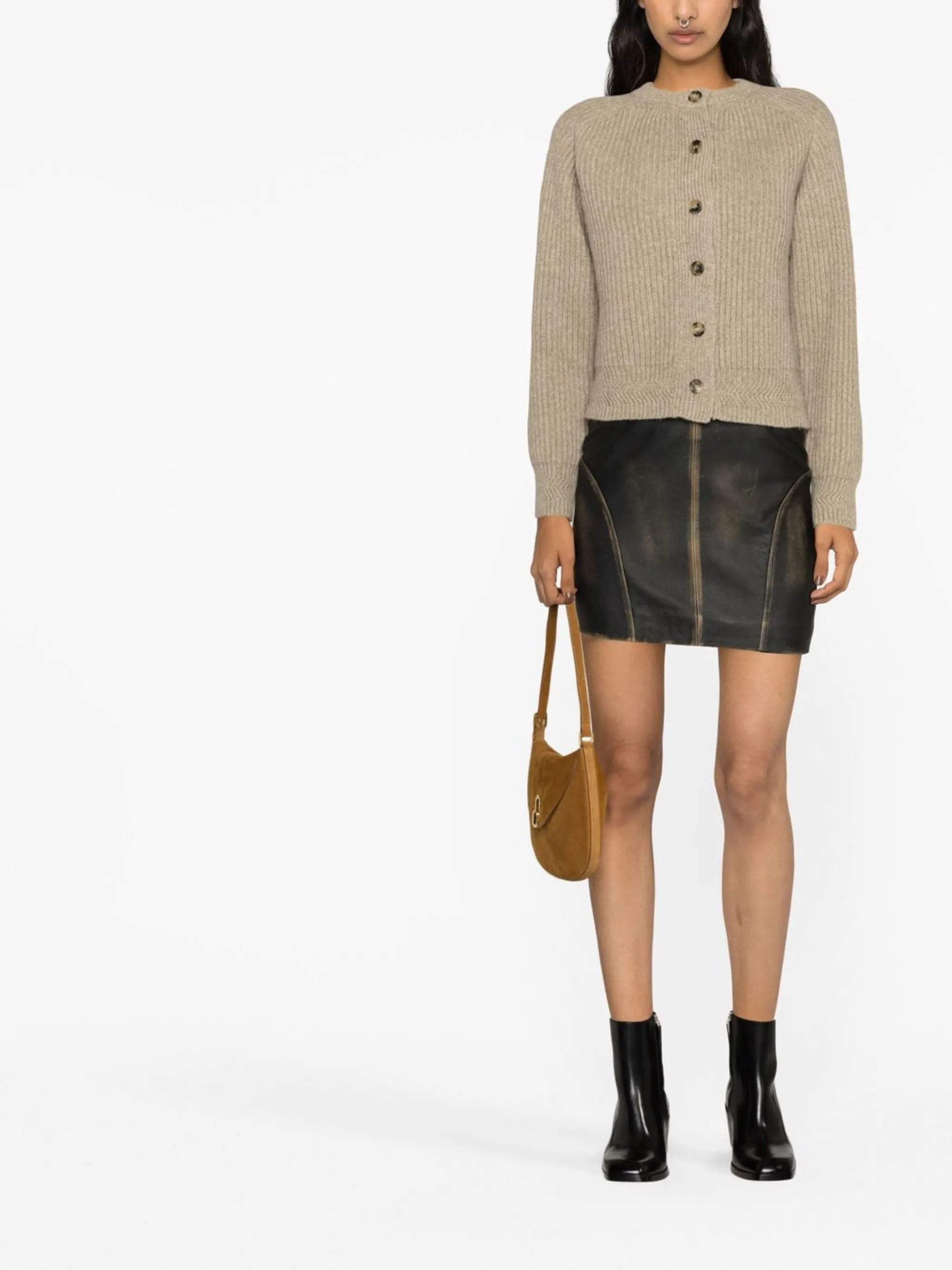 Michaela buttoned-up cashmere cardigan