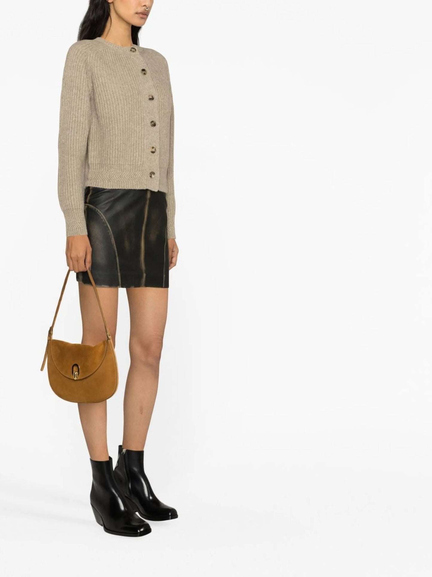 Michaela buttoned-up cashmere cardigan