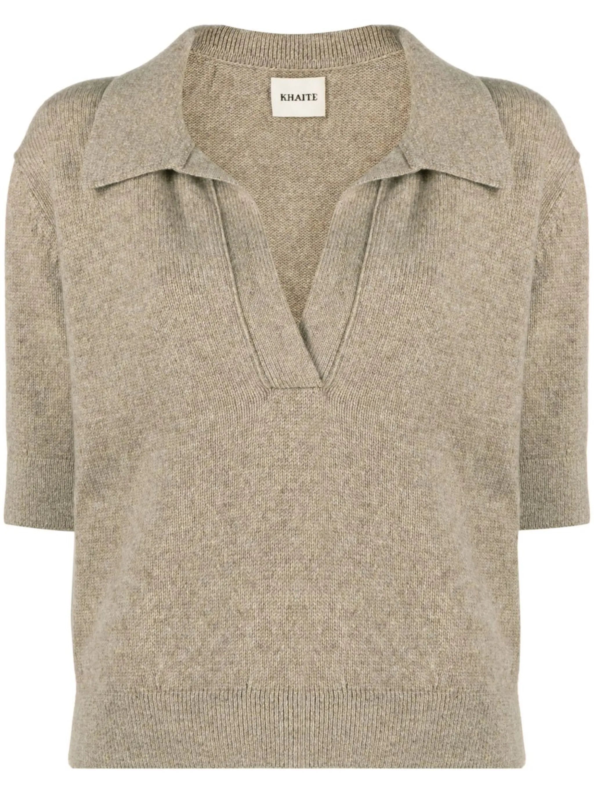 The Shrunken Jo knitted polo top