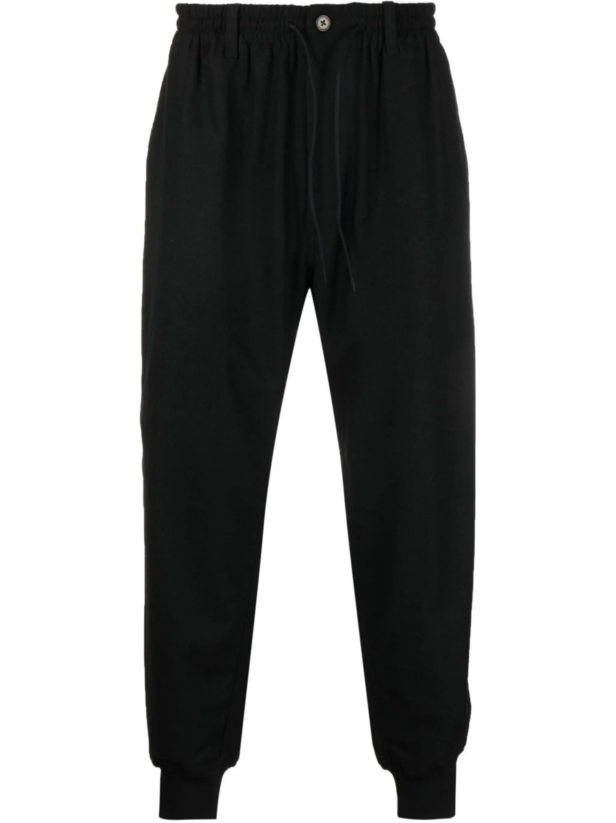 cuffed tapered drawstring trousers