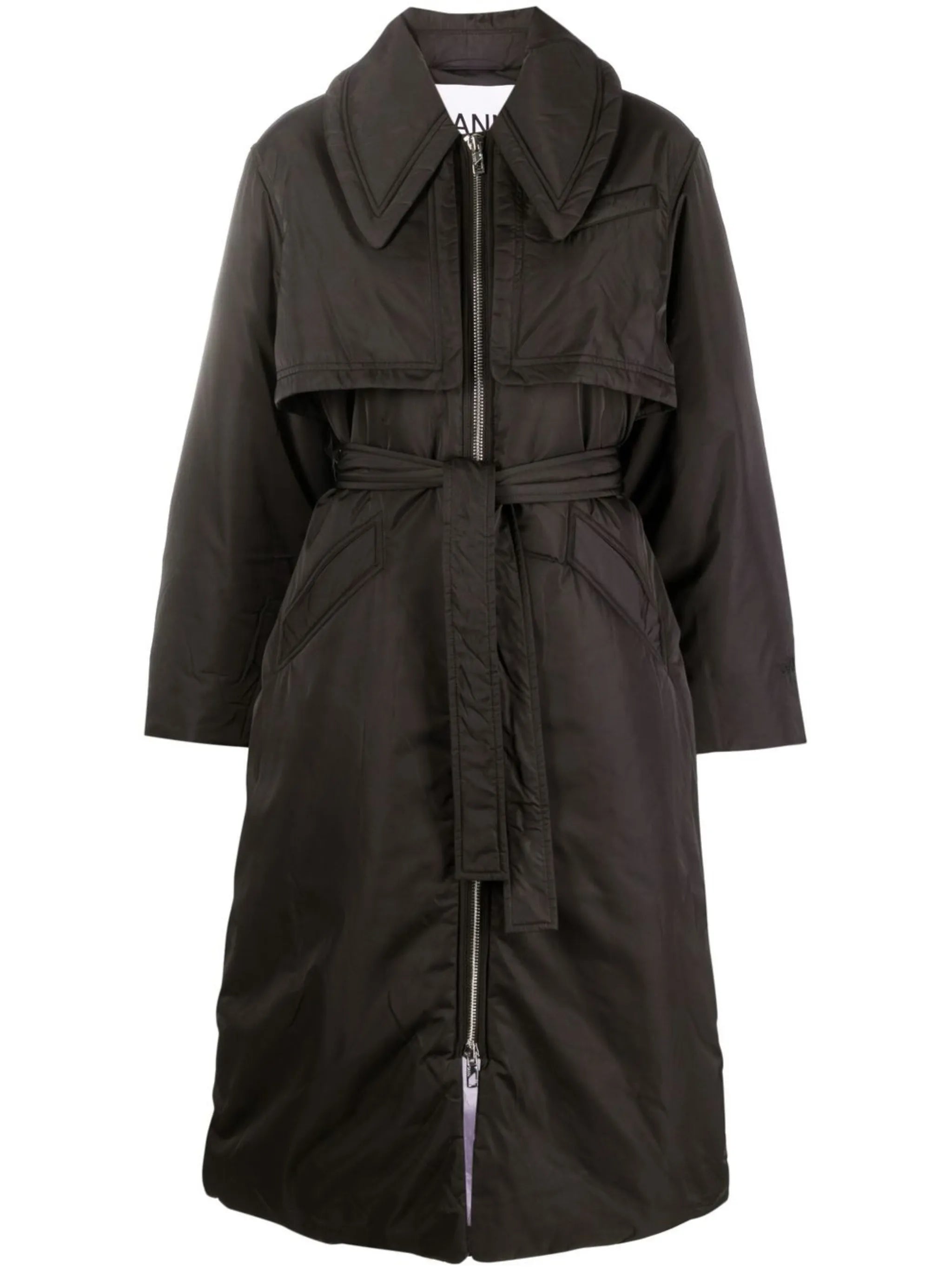 belted trench coat