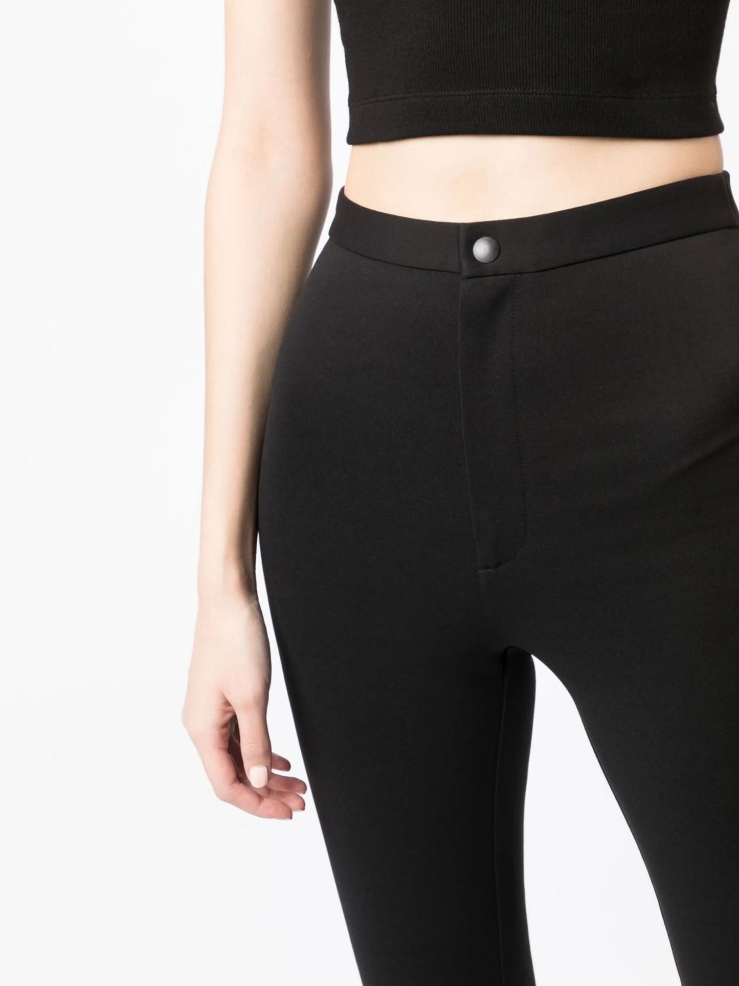 high-waist skinny trousers