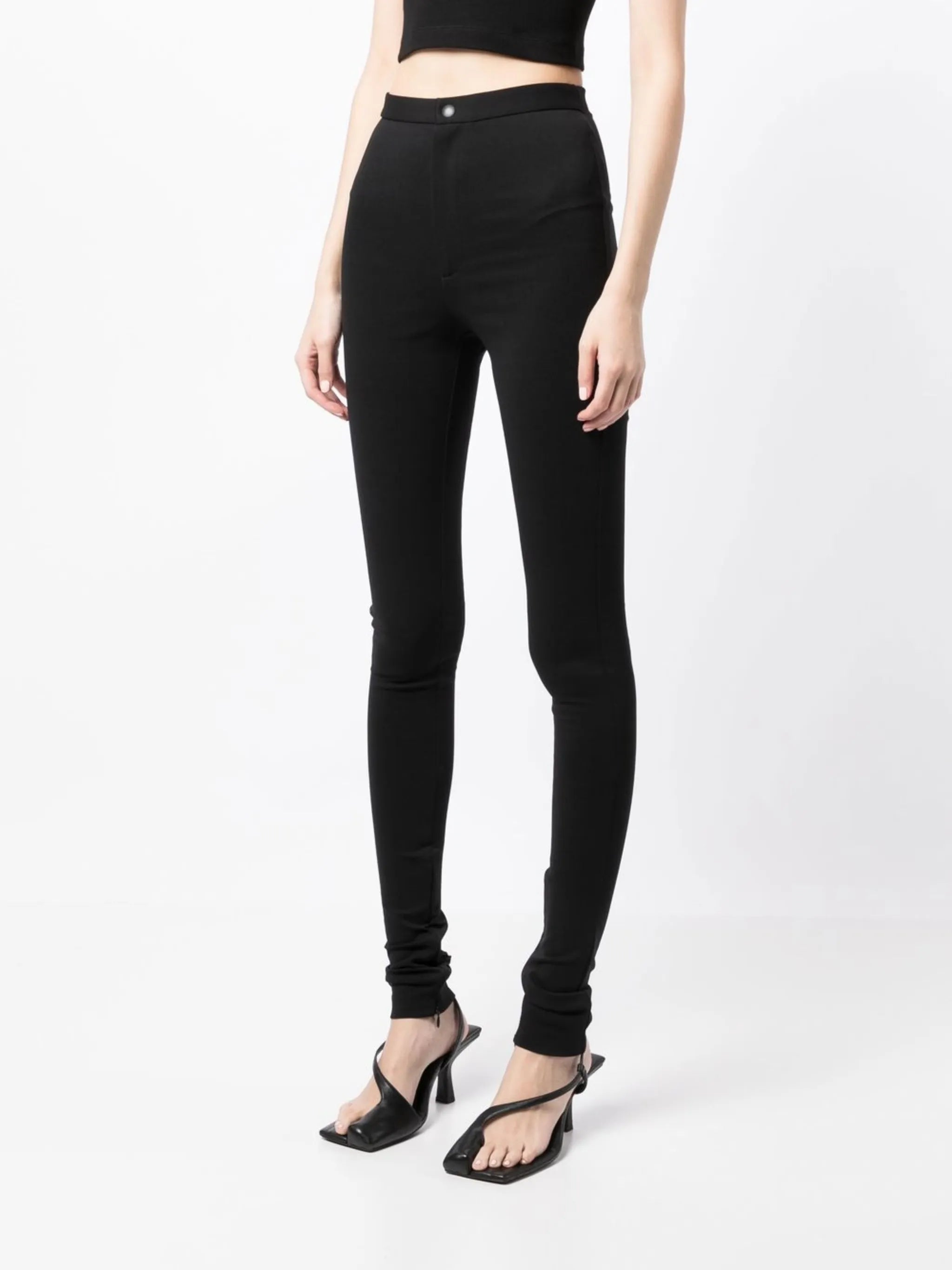 high-waist skinny trousers