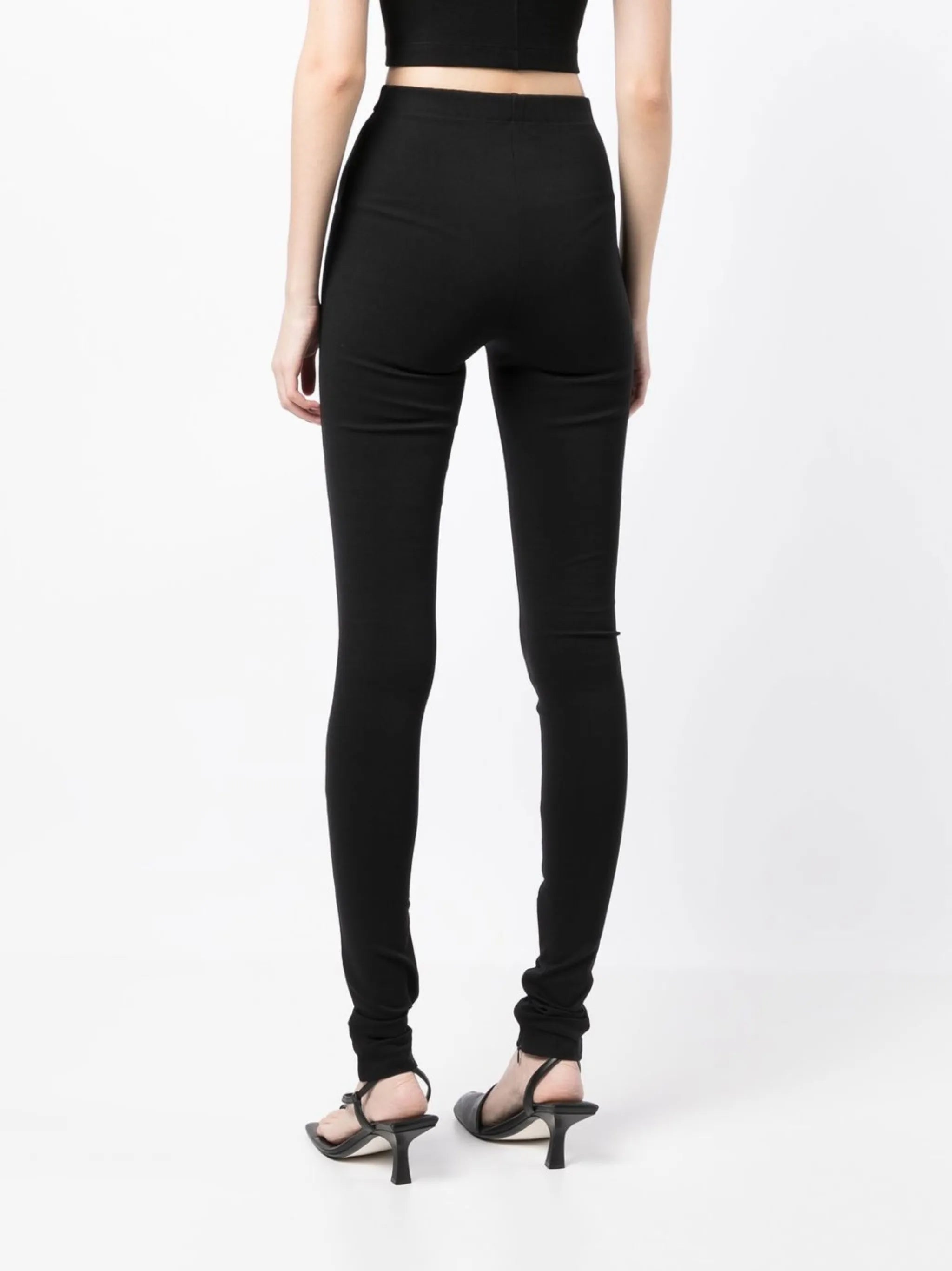 high-waist skinny trousers