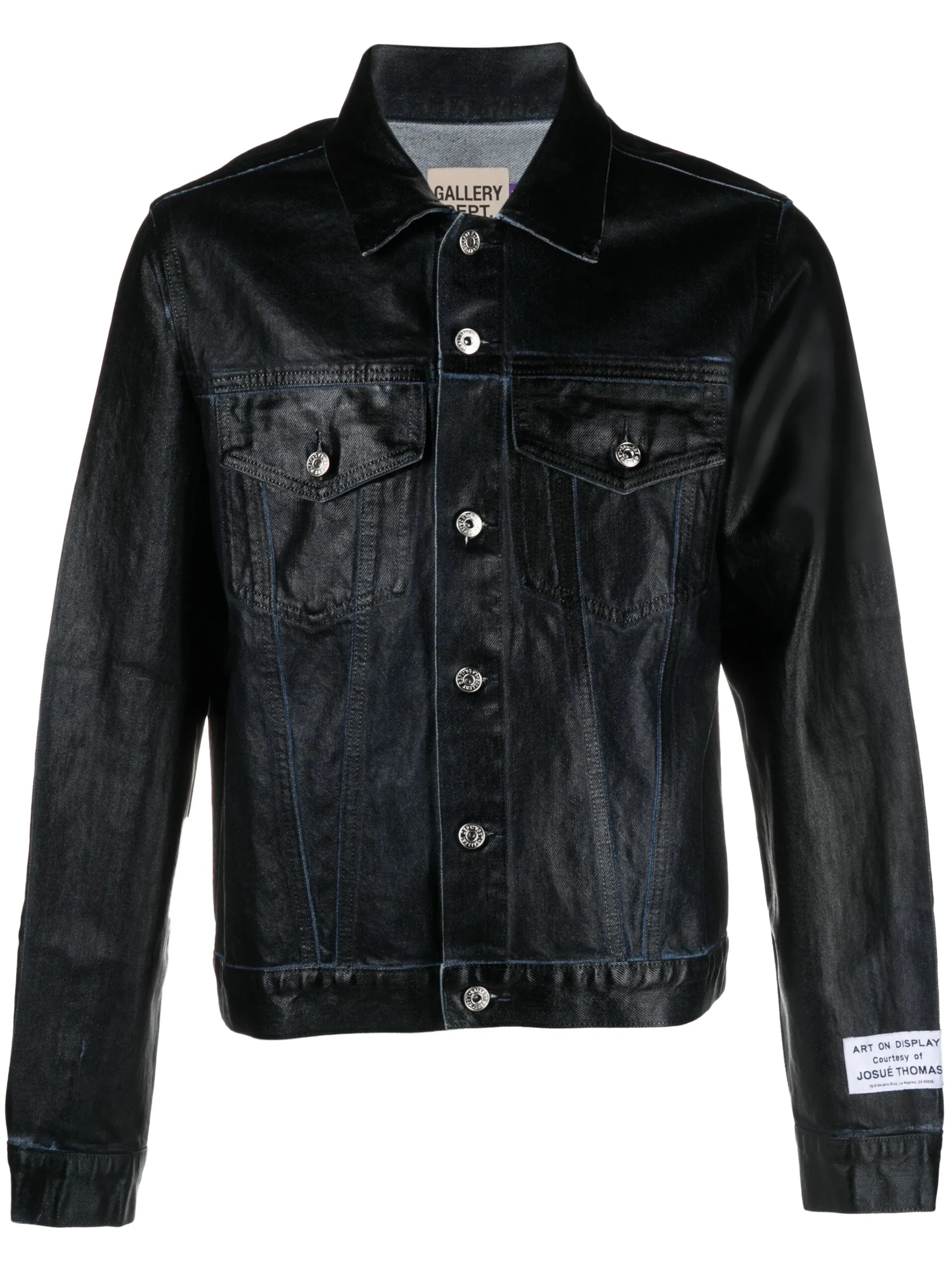 Andy logo-embroidered denim jacket