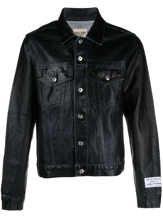 Andy logo-embroidered denim jacket