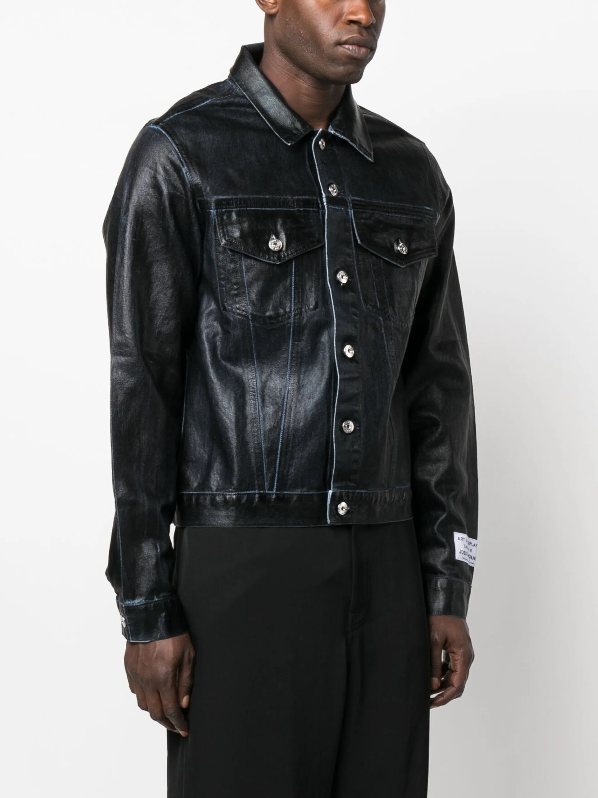 Andy logo-embroidered denim jacket
