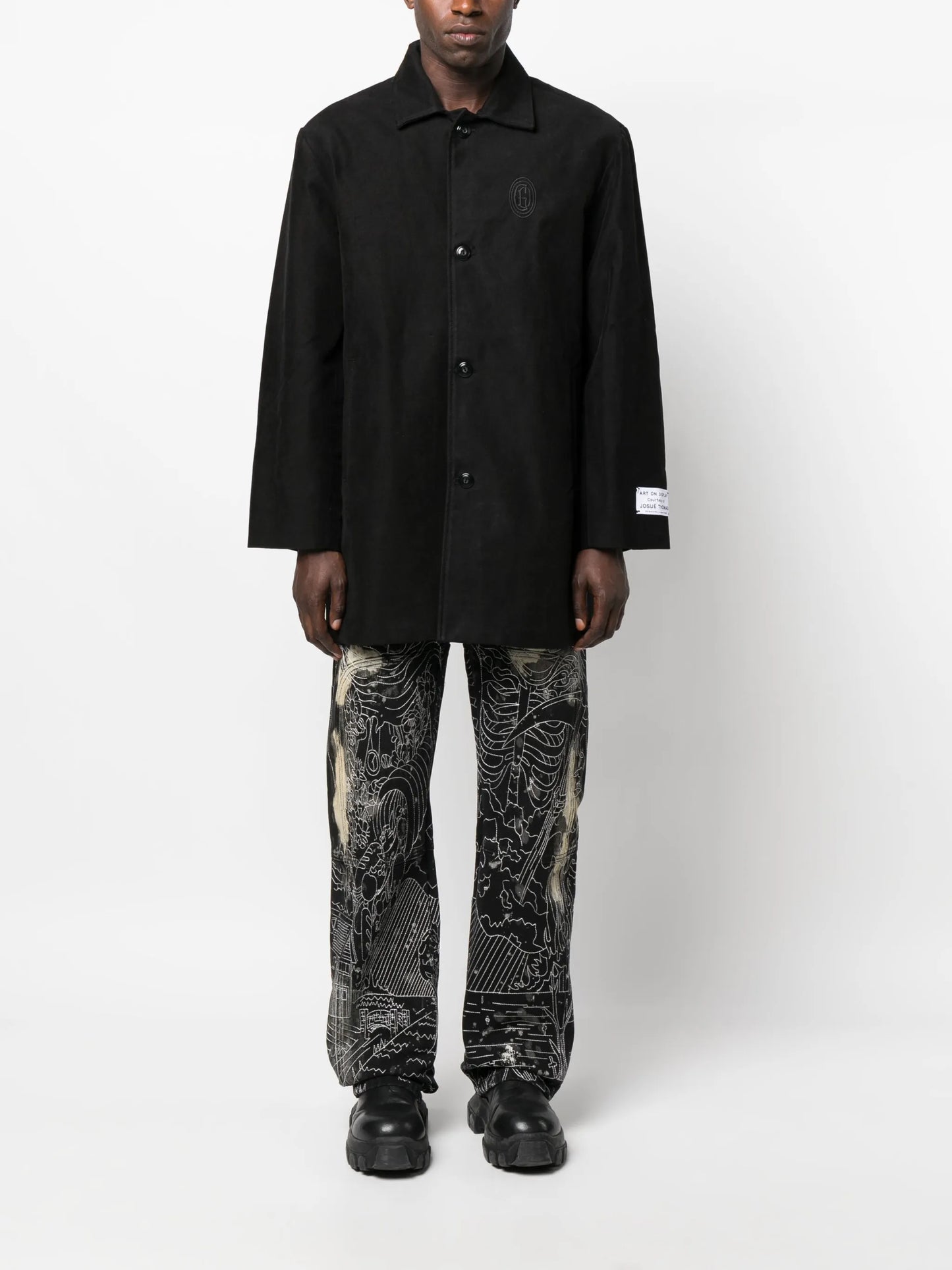 Razor button-up cotton coat