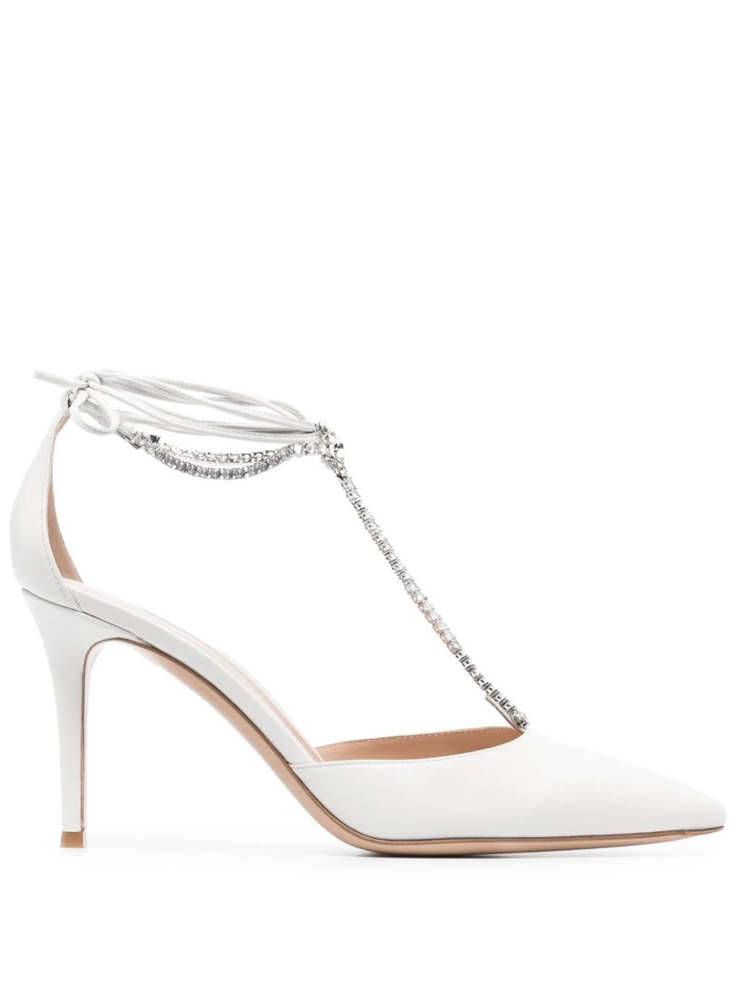 Brilliant 85mm crystal-embellished pumps