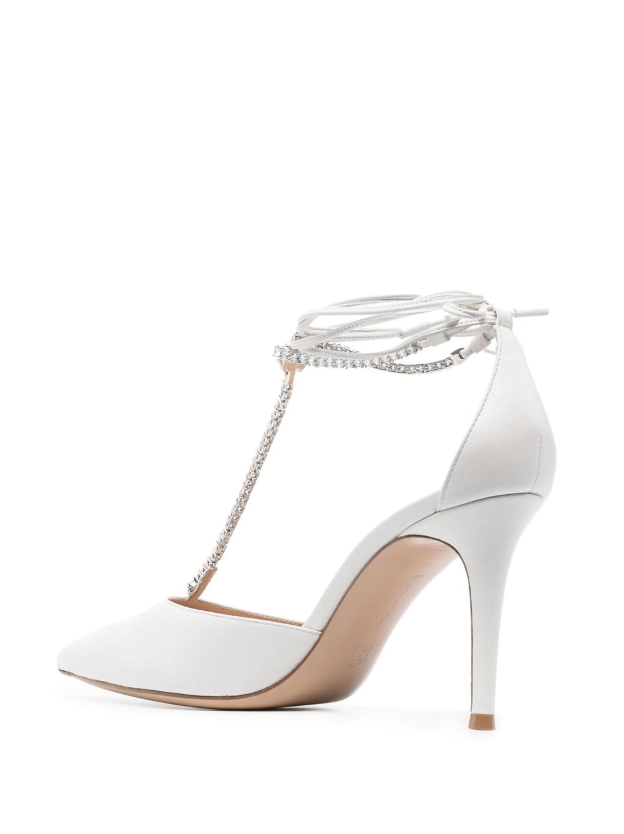 Brilliant 85mm crystal-embellished pumps
