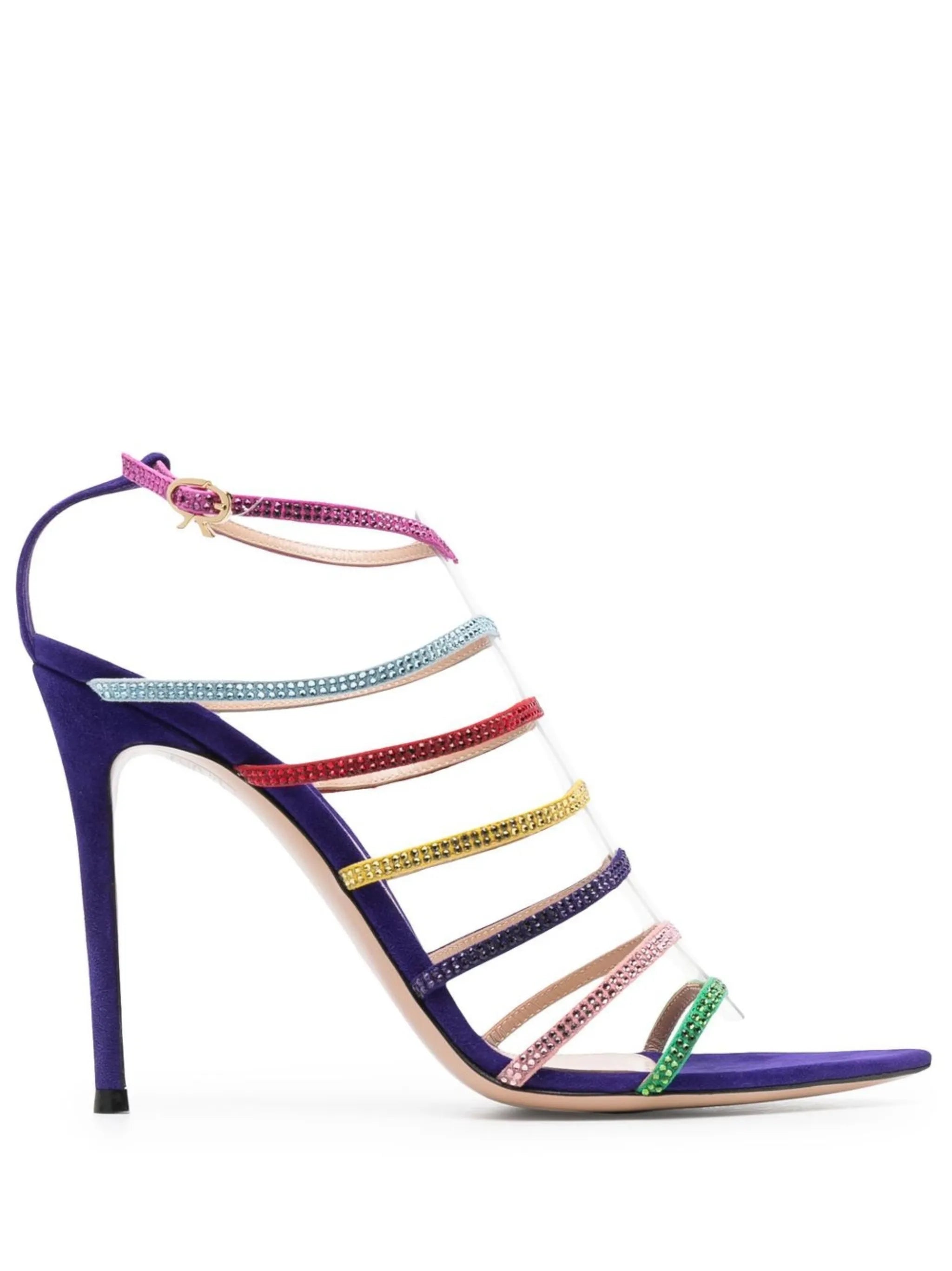 Mirage 105mm crystal-embellished sandals