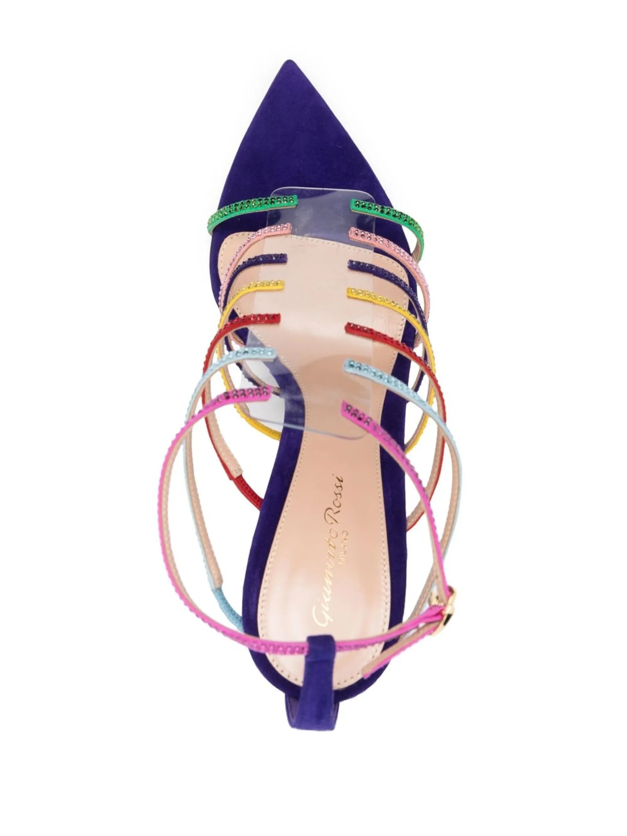Mirage 105mm crystal-embellished sandals