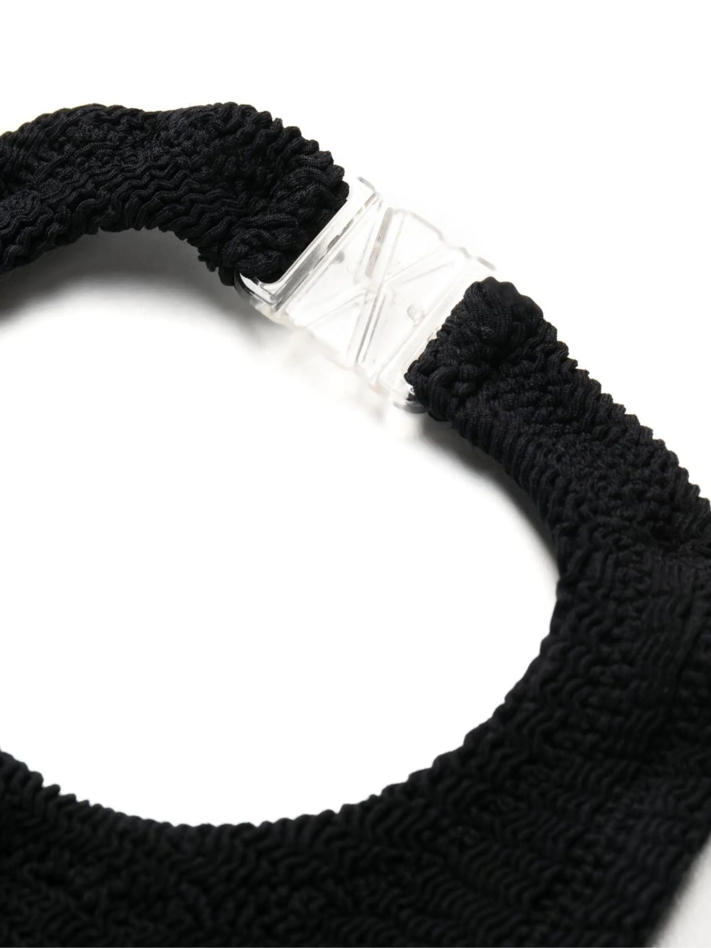 crinkle-finish halterneck bikini