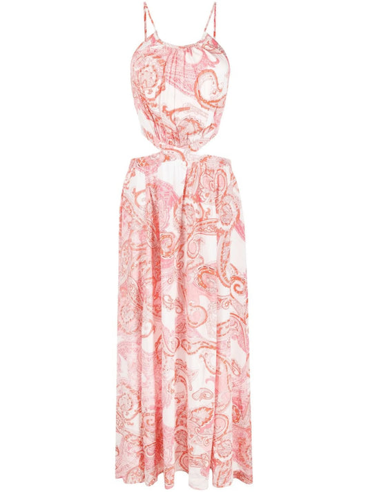 Arabella paisley-print dress