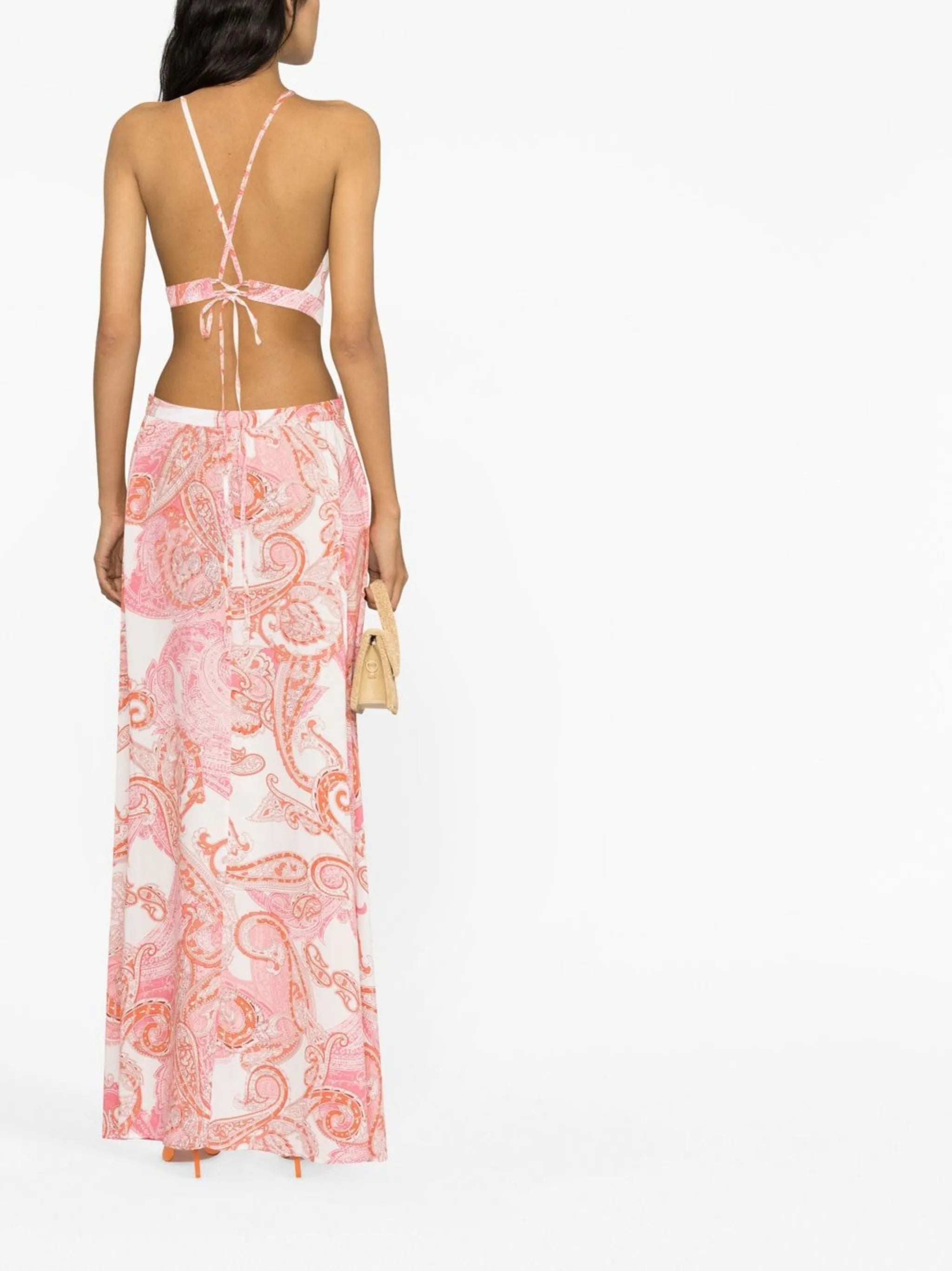 Arabella paisley-print dress